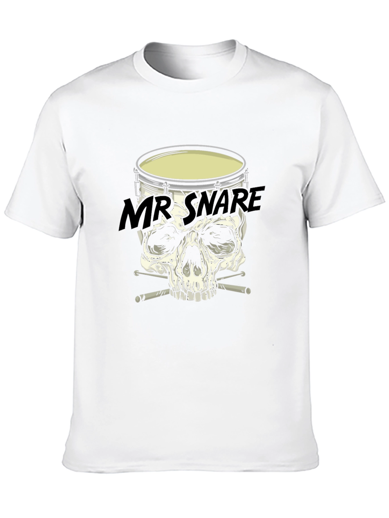 Mr. Snare Drum Skull Graphic T-Shirt
