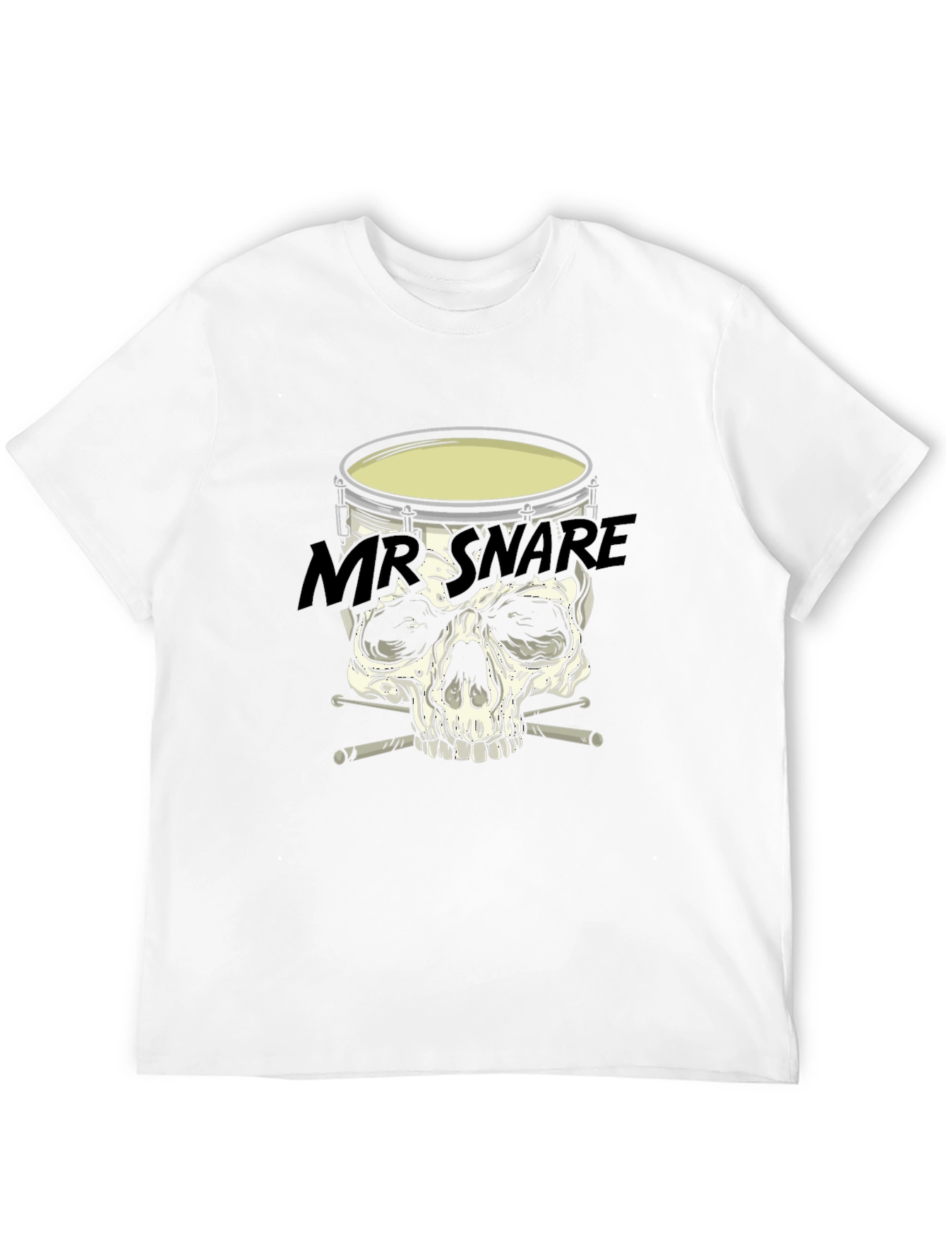 Mr. Snare Drum Skull Graphic T-Shirt