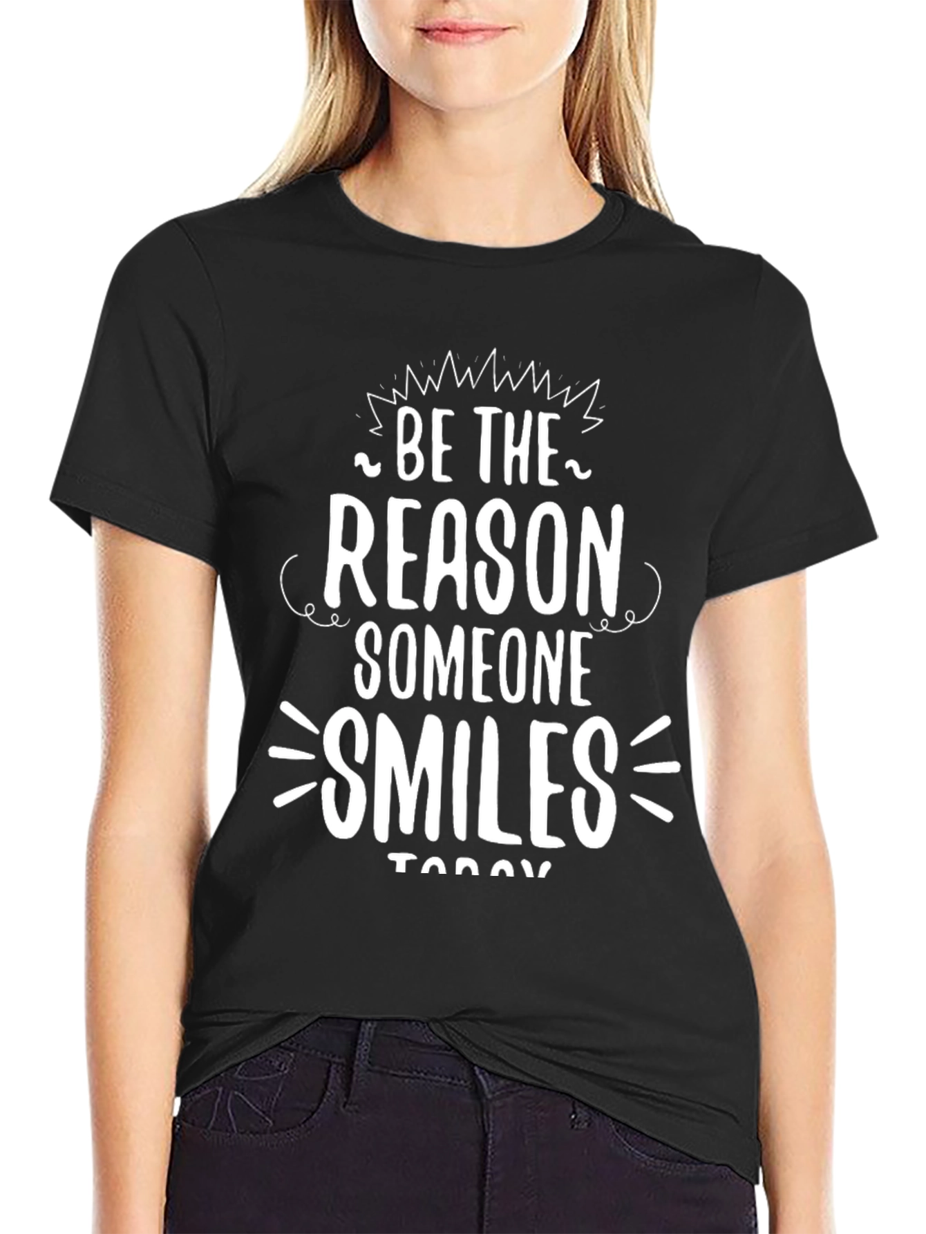 Be The Reason Smile Black T-Shirt