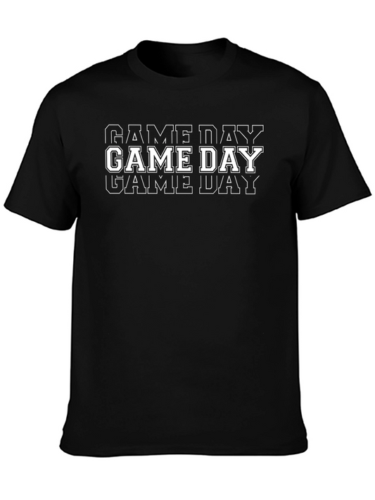 Game Day Black Graphic T-Shirt