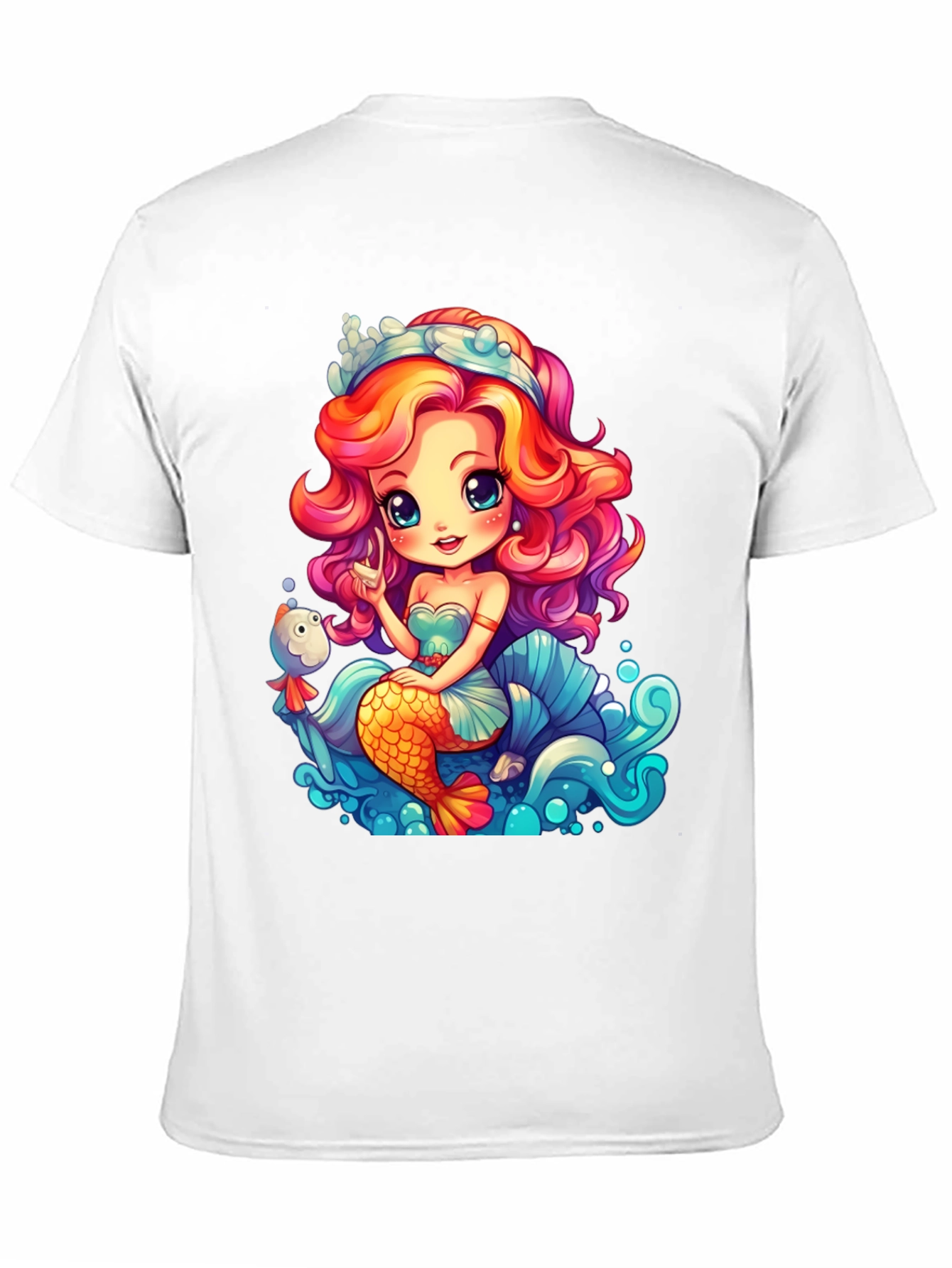Mermaid Graphic Tee - Whimsical Ocean Design