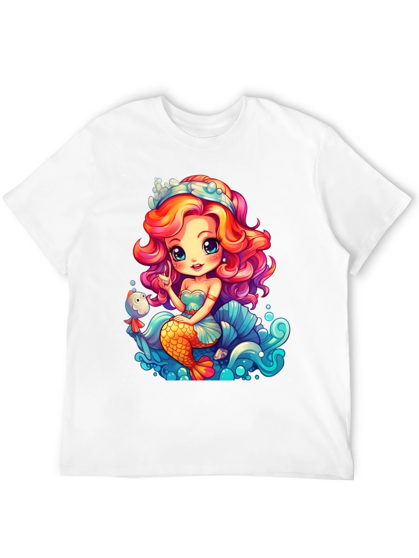 Mermaid Graphic Tee - Whimsical Ocean Design