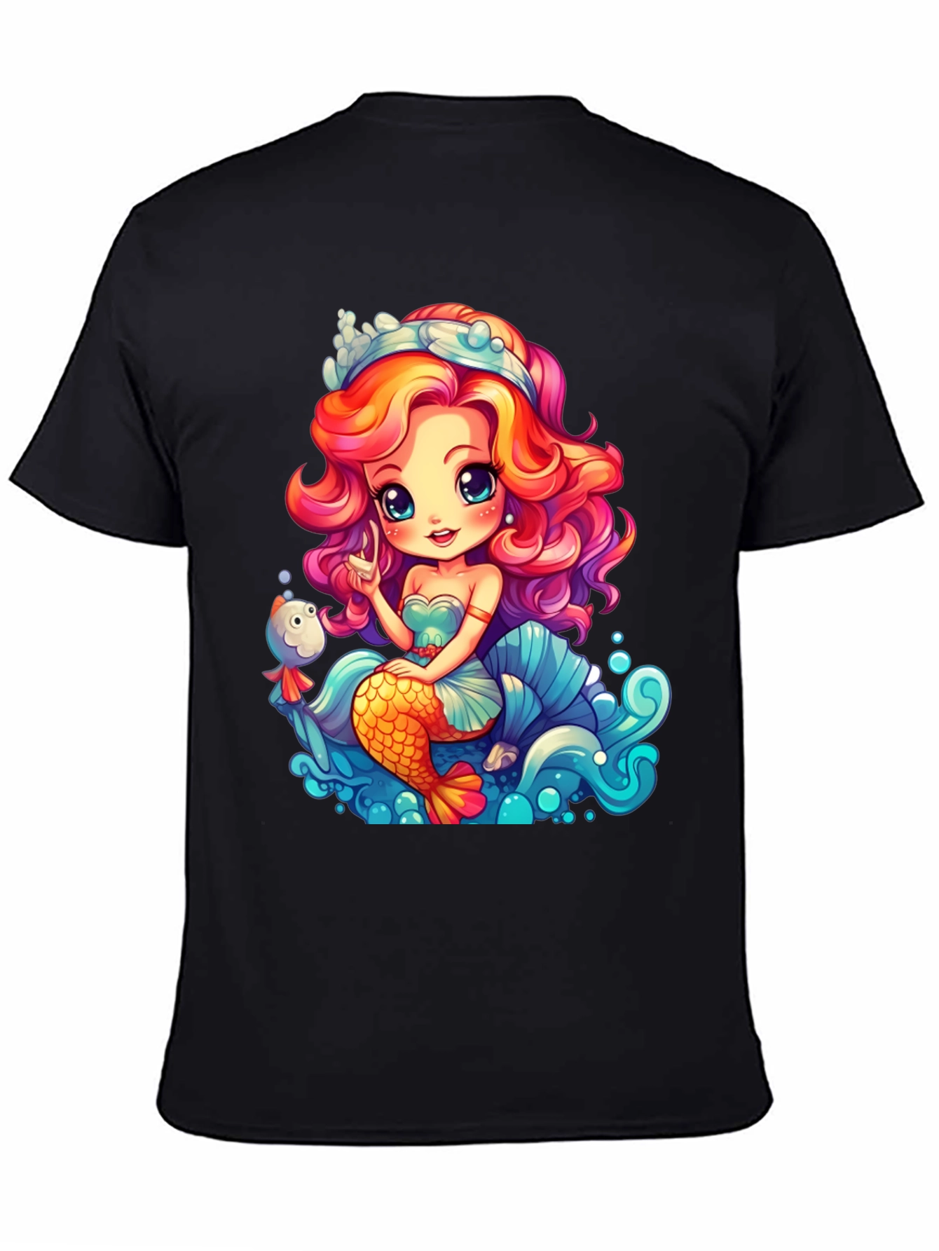 Mermaid Graphic Tee - Whimsical Ocean Design