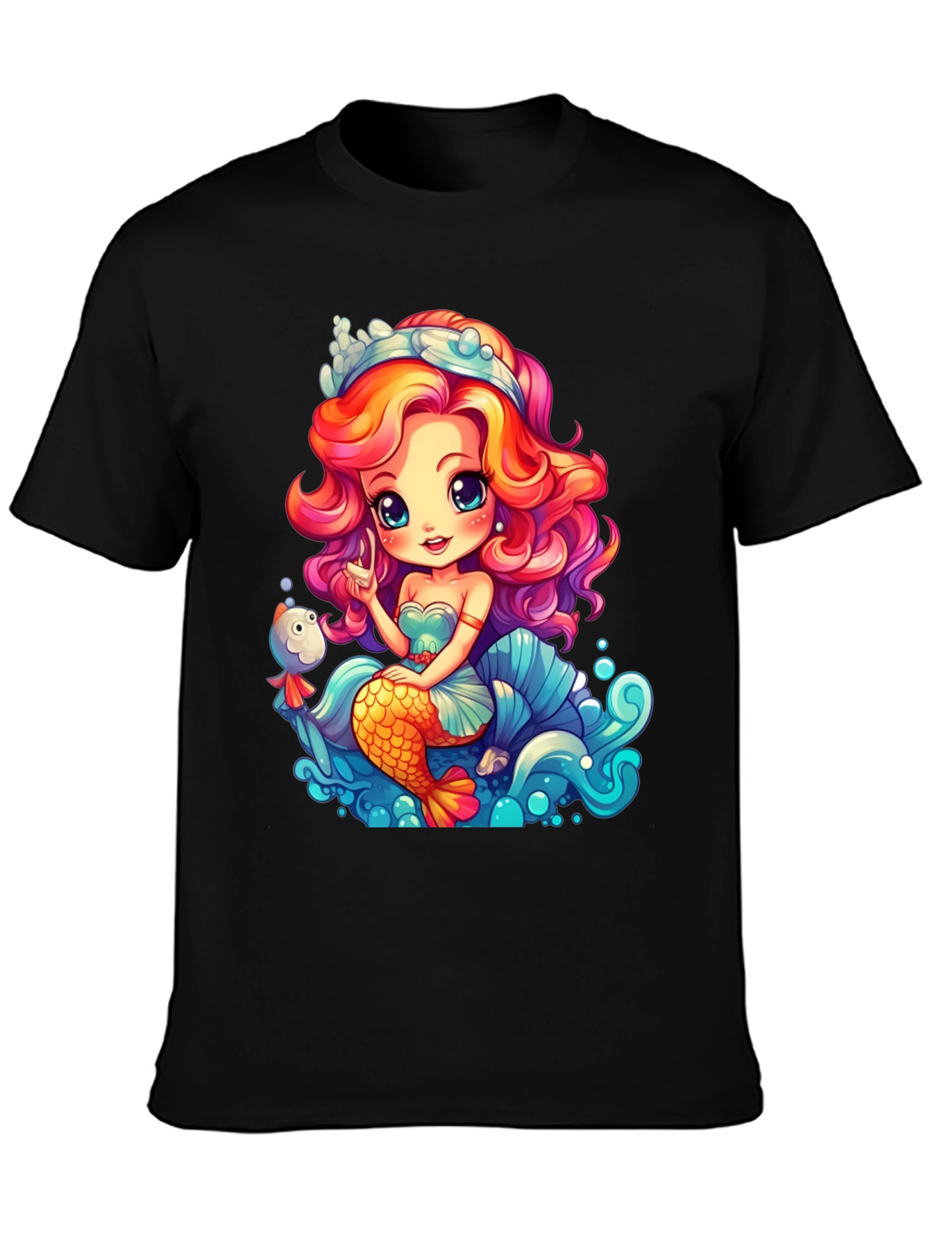Mermaid Graphic Tee - Whimsical Ocean Design