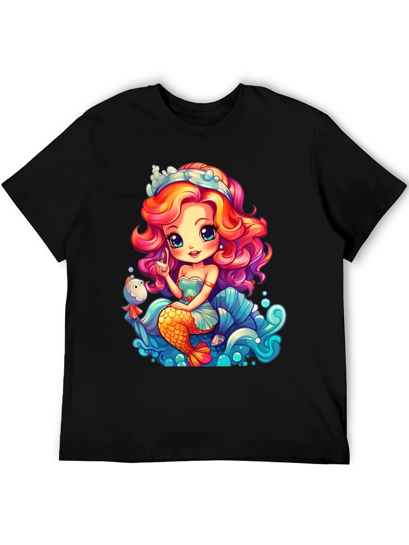 Mermaid Graphic Tee - Whimsical Ocean Design