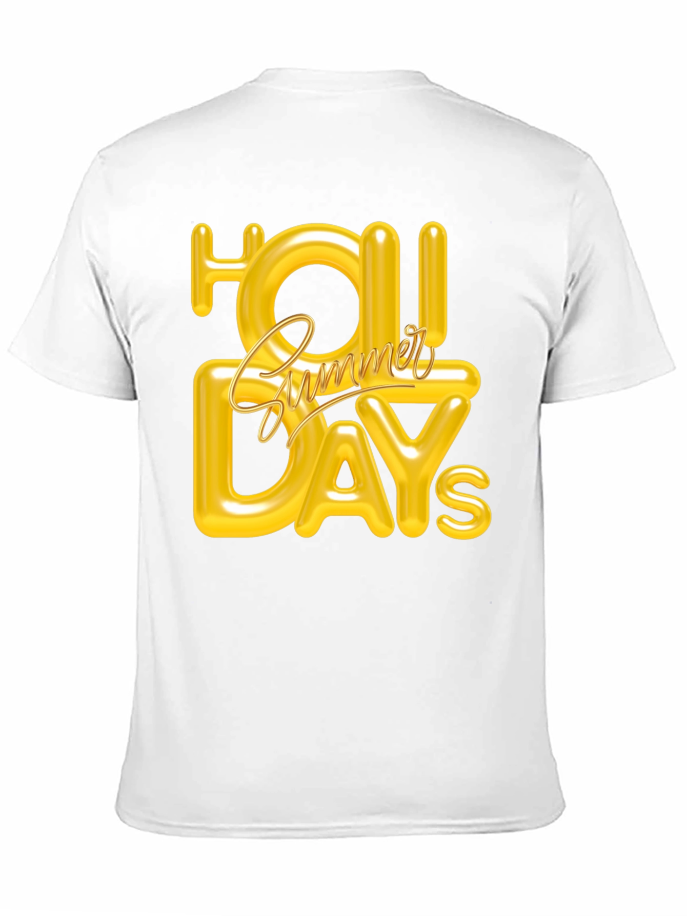 Summer Holiday Graphic Tee - Black
