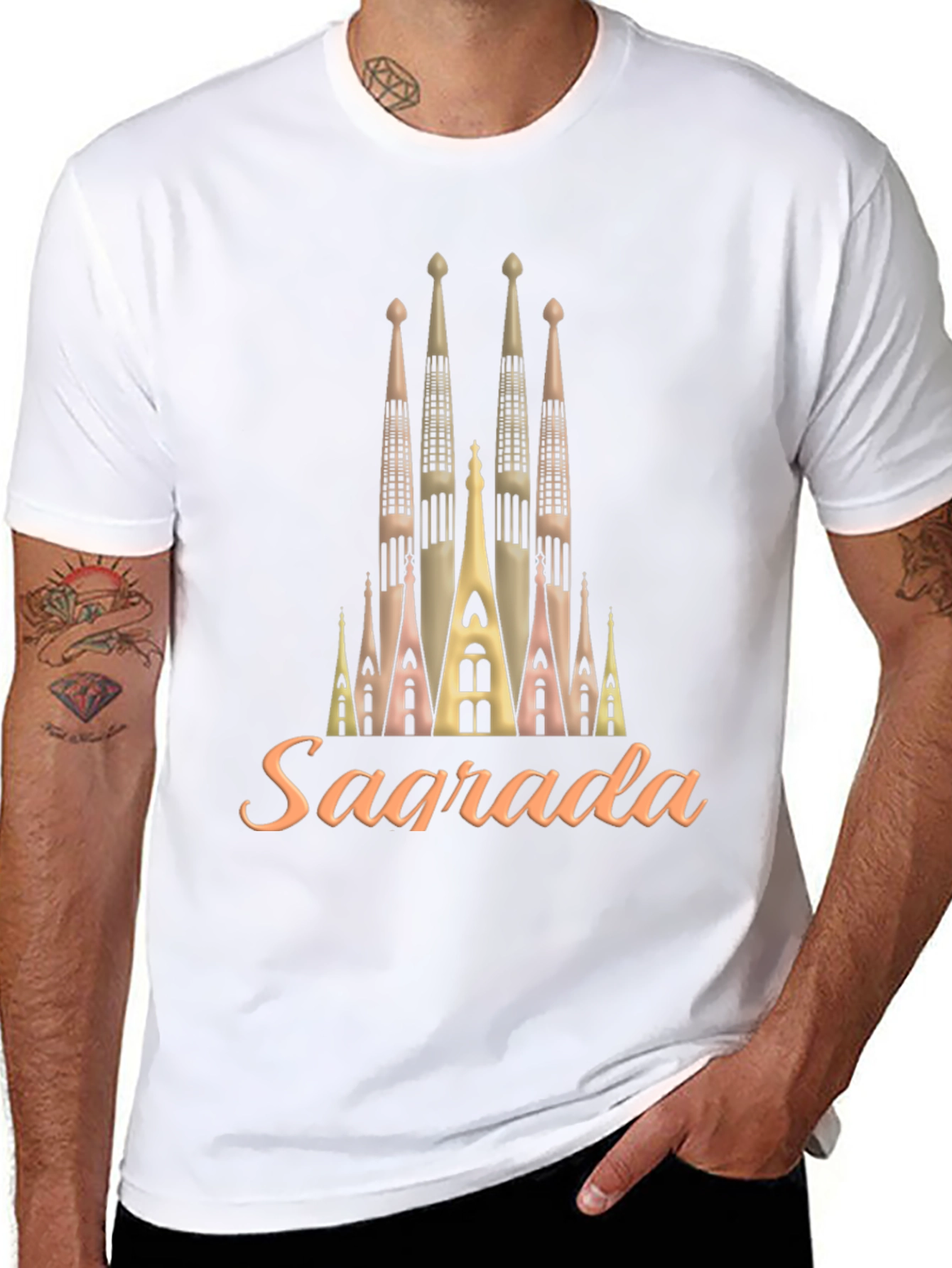 Sagrada Familia Inspired Graphic Tee