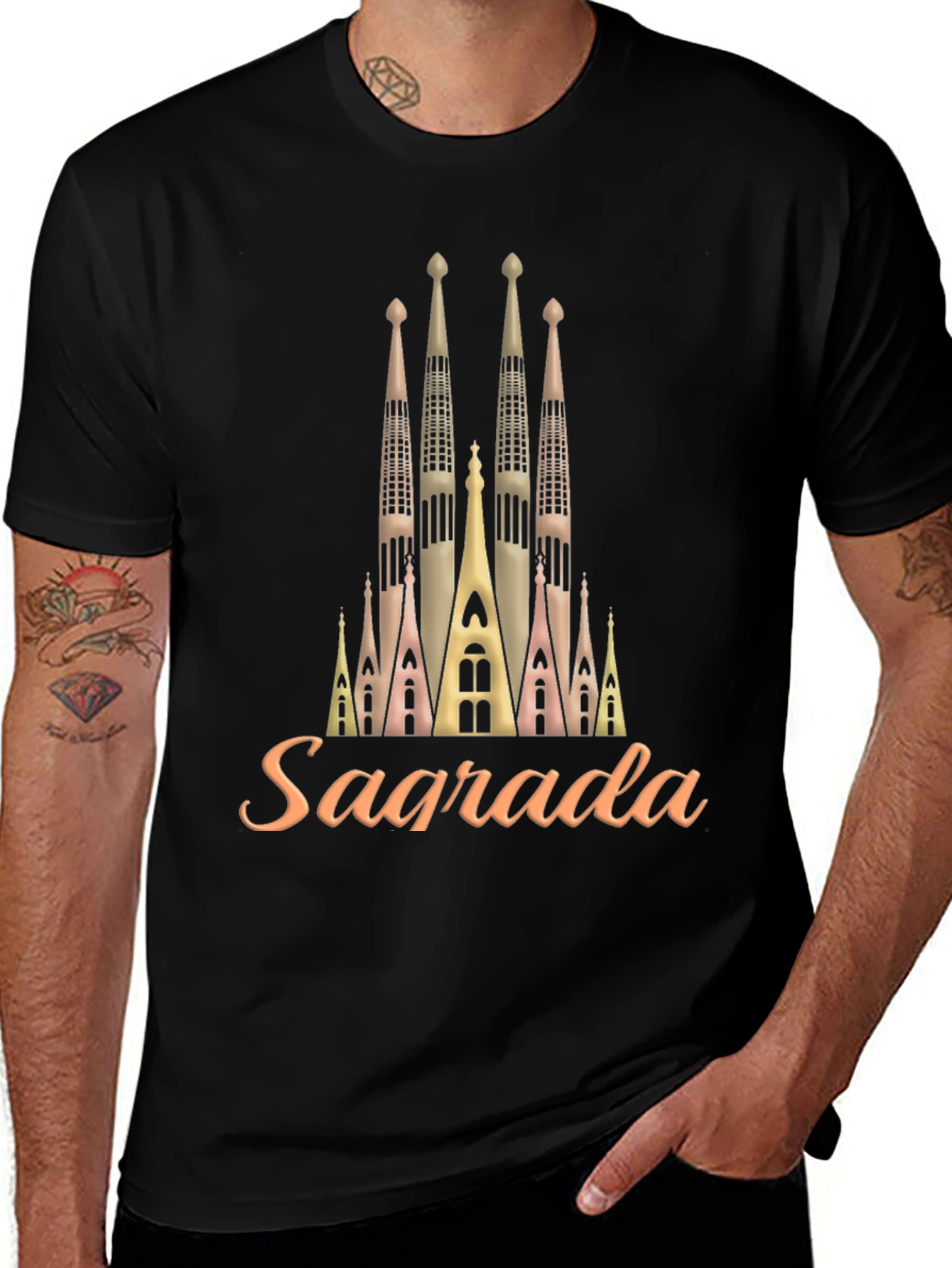 Sagrada Familia Inspired Graphic Tee