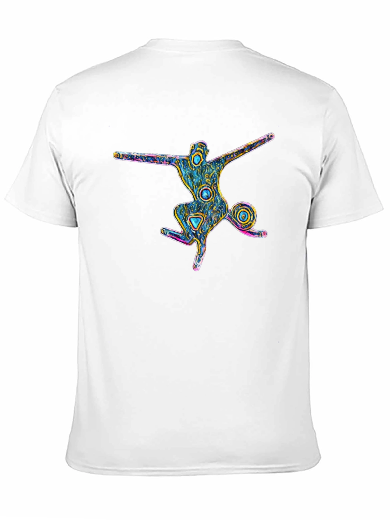 Abstract Art Mans Black T-Shirt