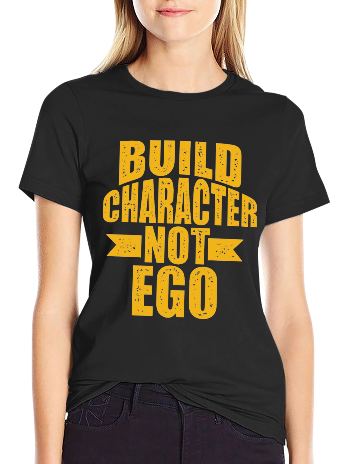 Build Character T-Shirt - Motivational Tee