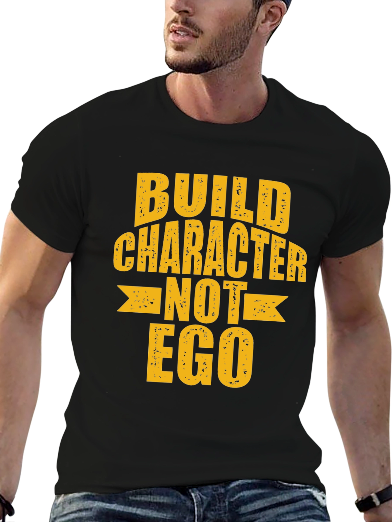 Build Character T-Shirt - Motivational Tee