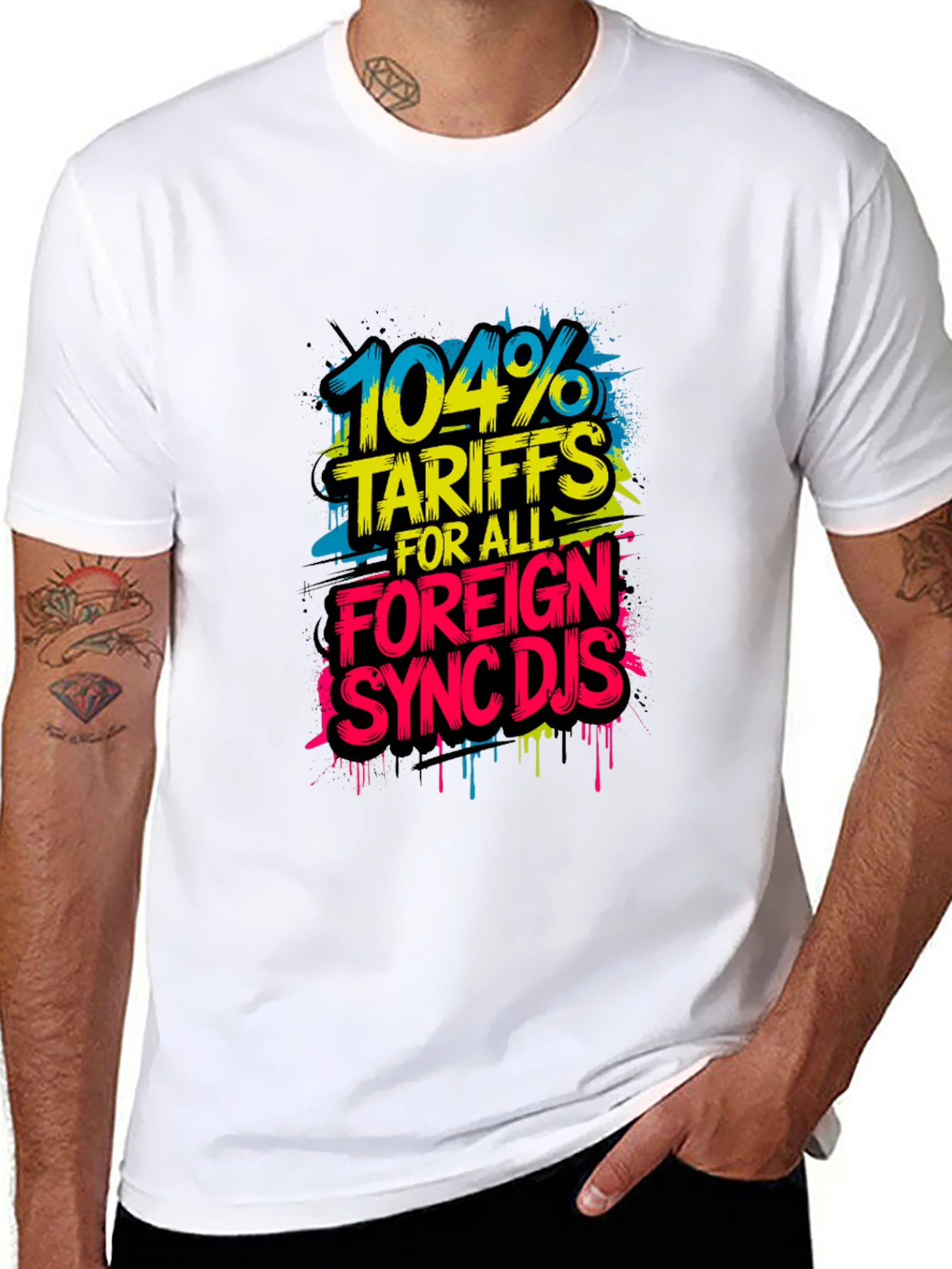 104% Tariffs Sync DJs Graphic T-Shirt