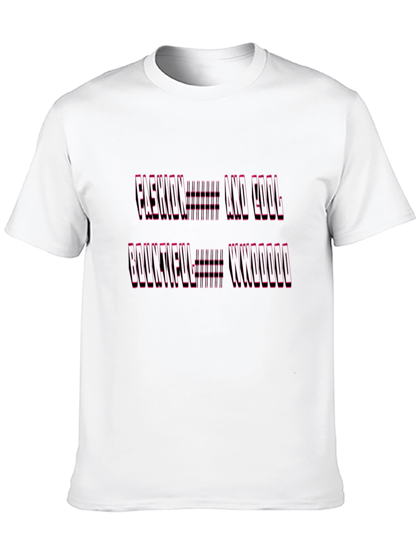 Modern Graphic Print Tee - Black
