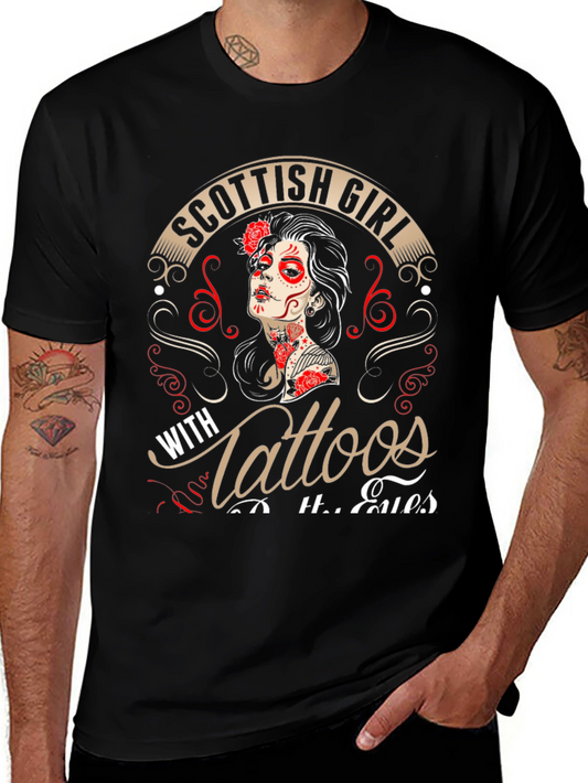 Scottish Girl With Tattoos T-Shirt