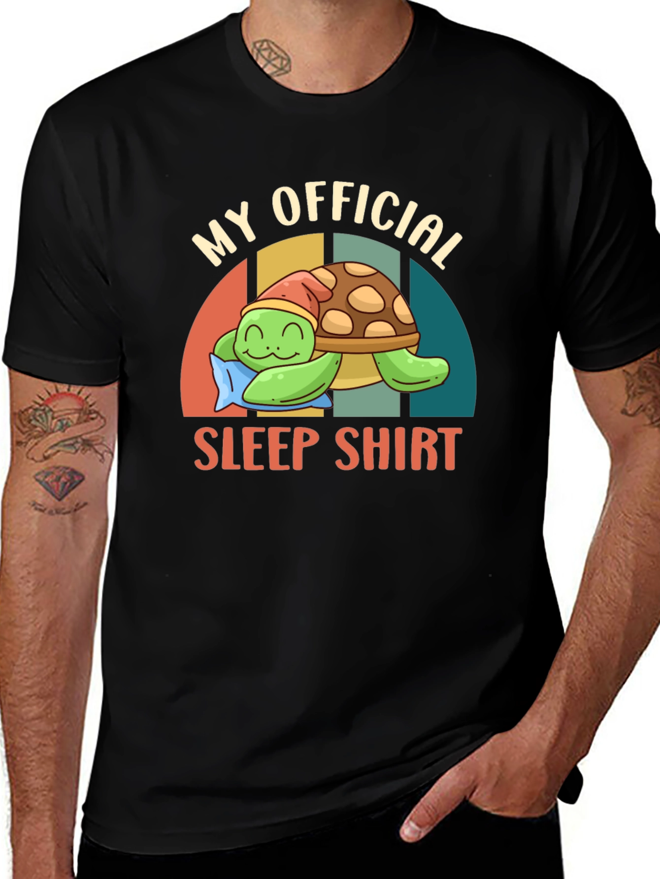 My Official Sleep Shirt Funny Turtle Pajama Tee