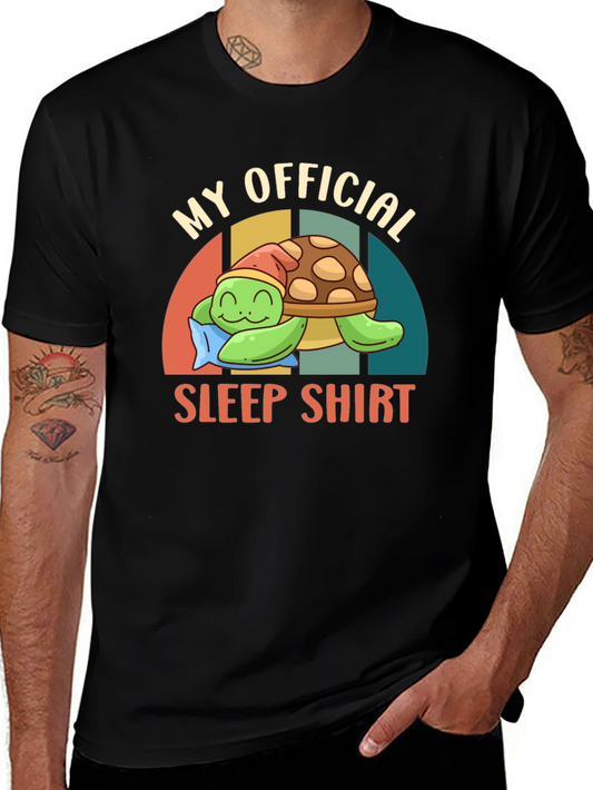 My Official Sleep Shirt Funny Turtle Pajama Tee