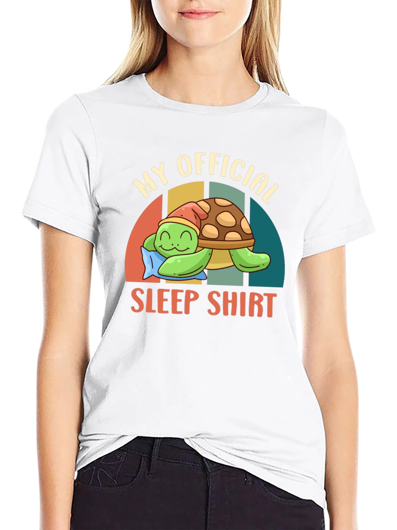 My Official Sleep Shirt Funny Turtle Pajama Tee