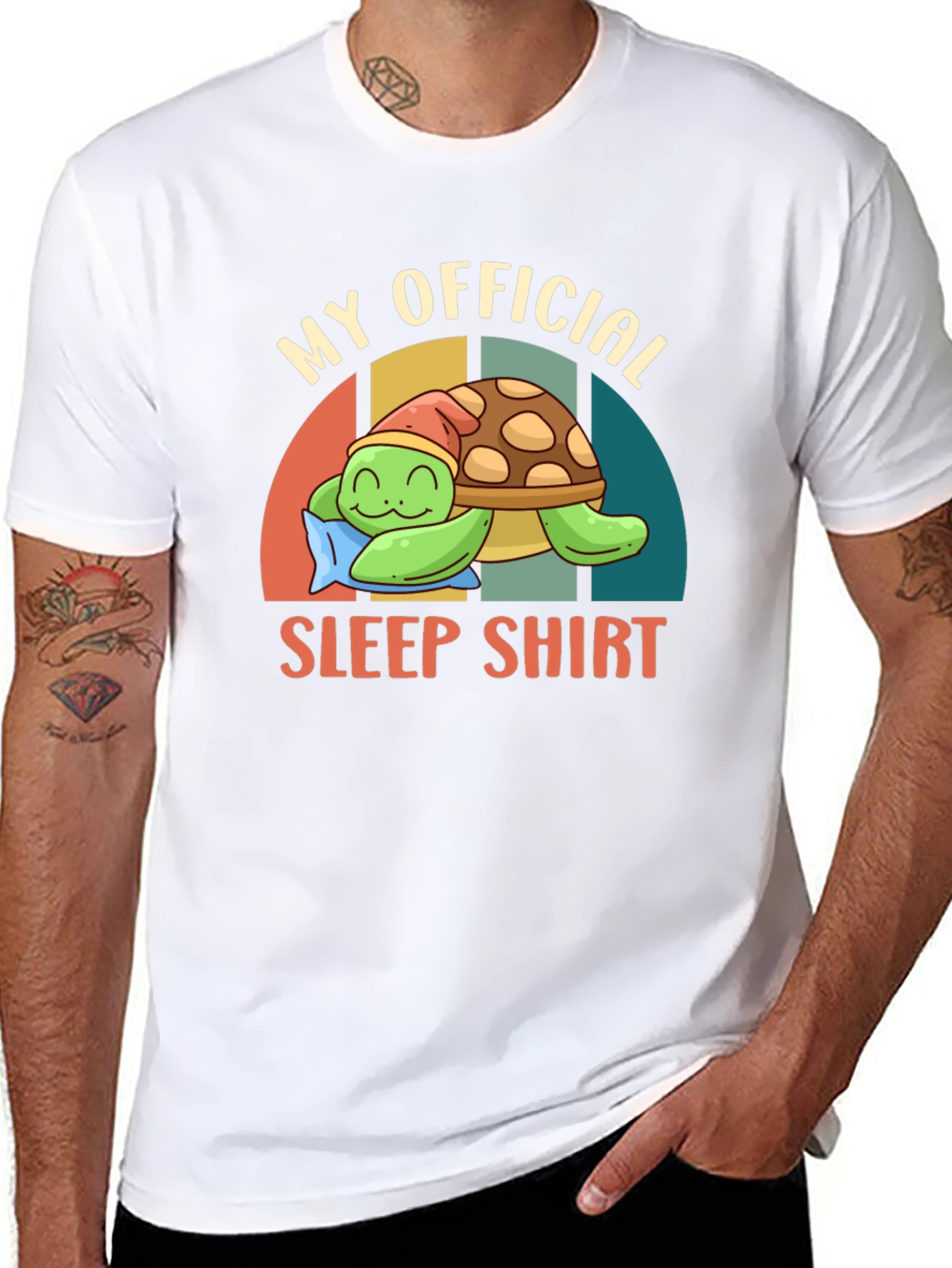 My Official Sleep Shirt Funny Turtle Pajama Tee