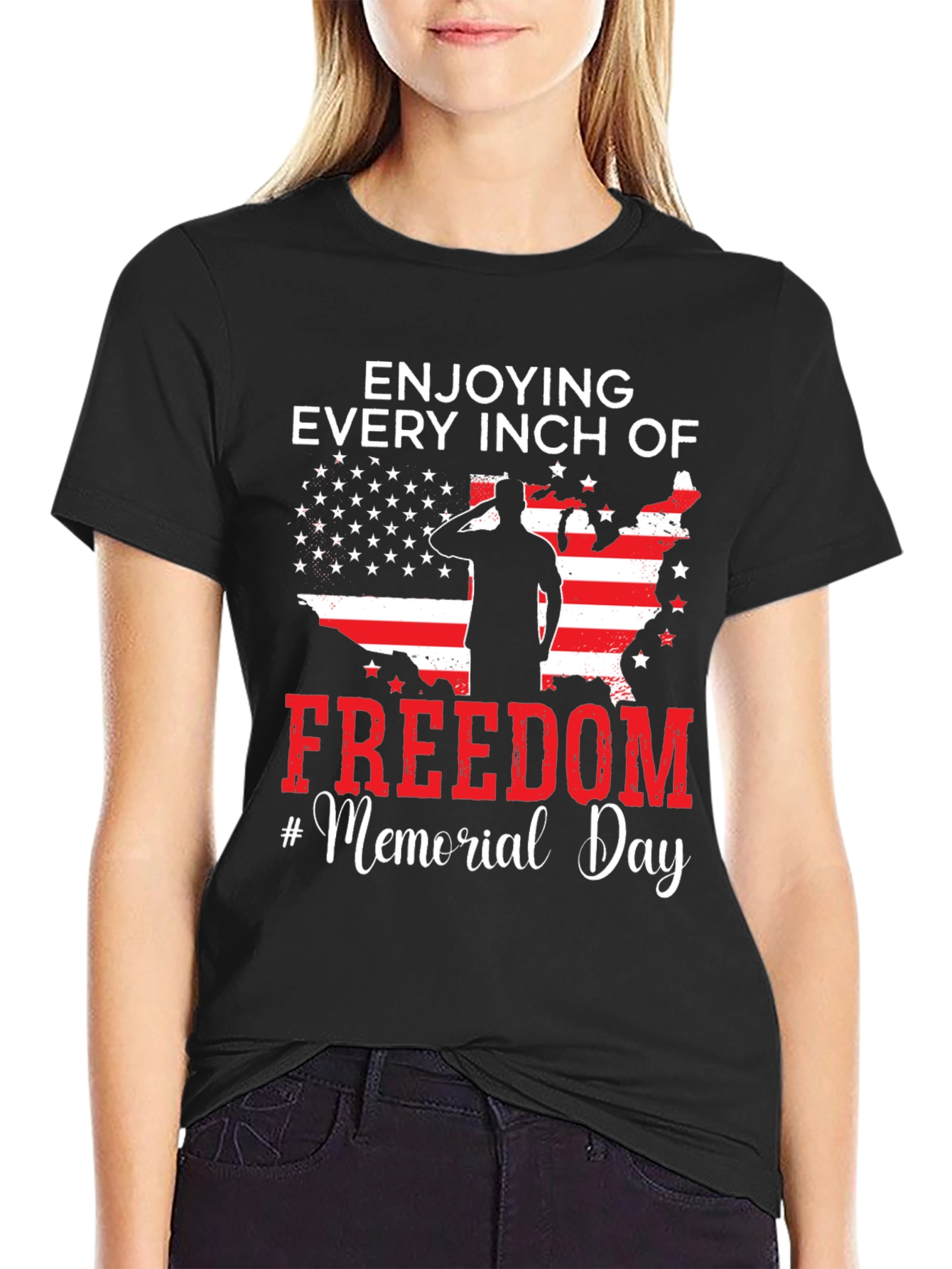Enjoying Every Inch of Freedom Memorial Day T-Shirt