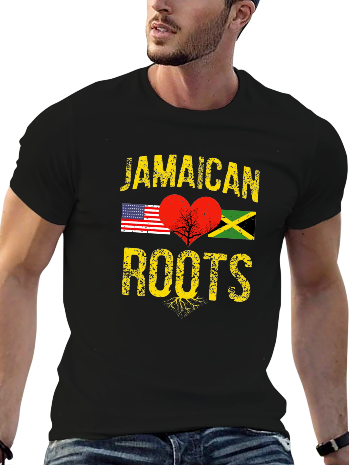 Jamaican Roots T-Shirt Black