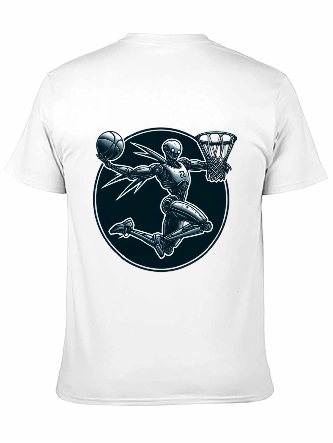 Robot Basketball Player Graphic Tee