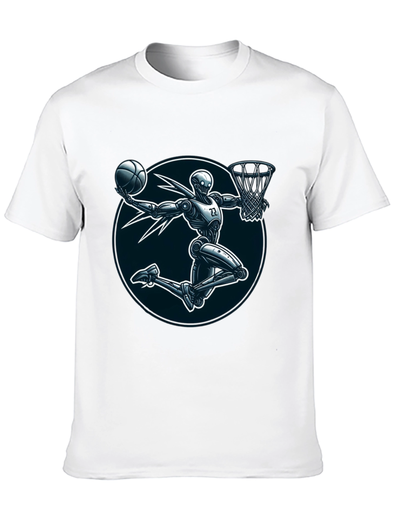 Robot Basketball Player Graphic Tee