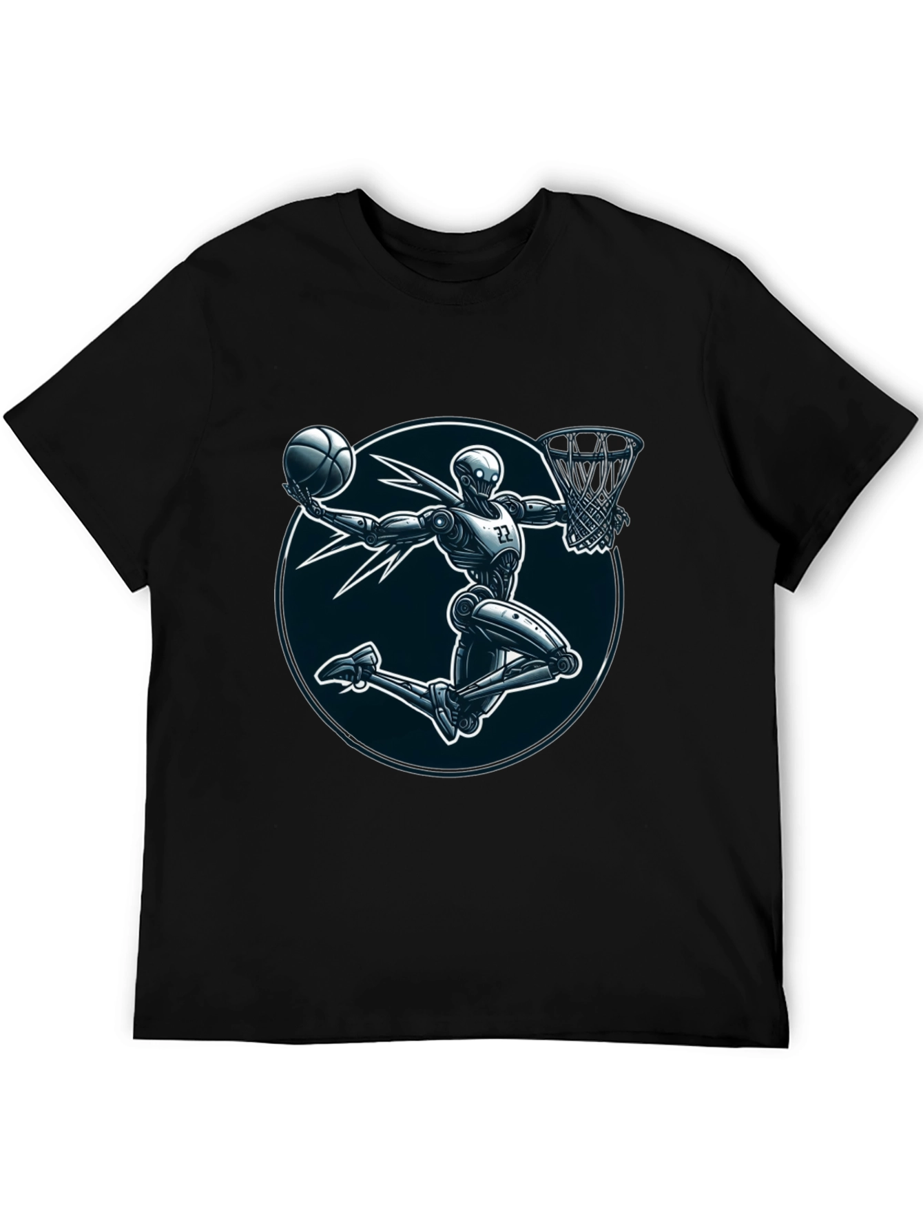 Robot Basketball Player Graphic Tee