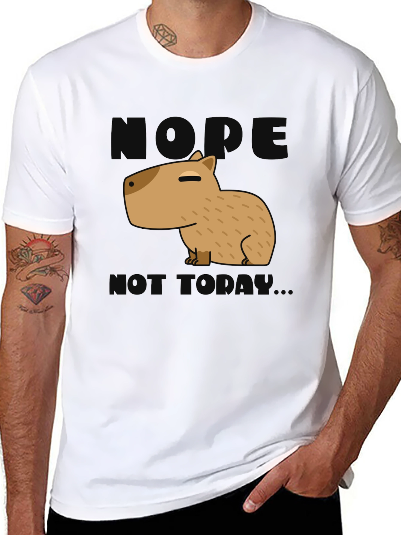 Capybara T-Shirt - Napping Today Funny Tee