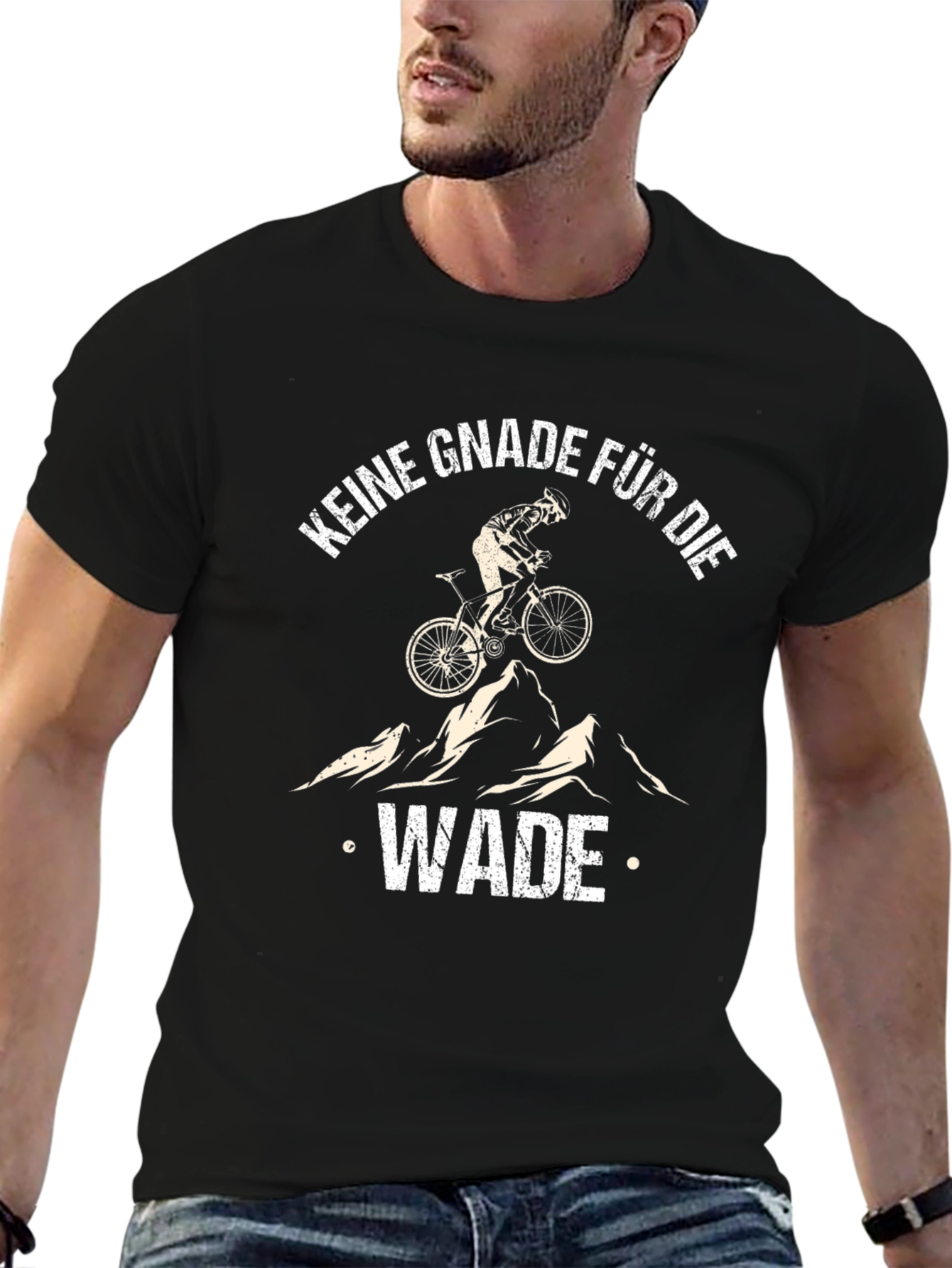 Keine Gnade Fur Die Wade Mountain Bike Graphic Tee