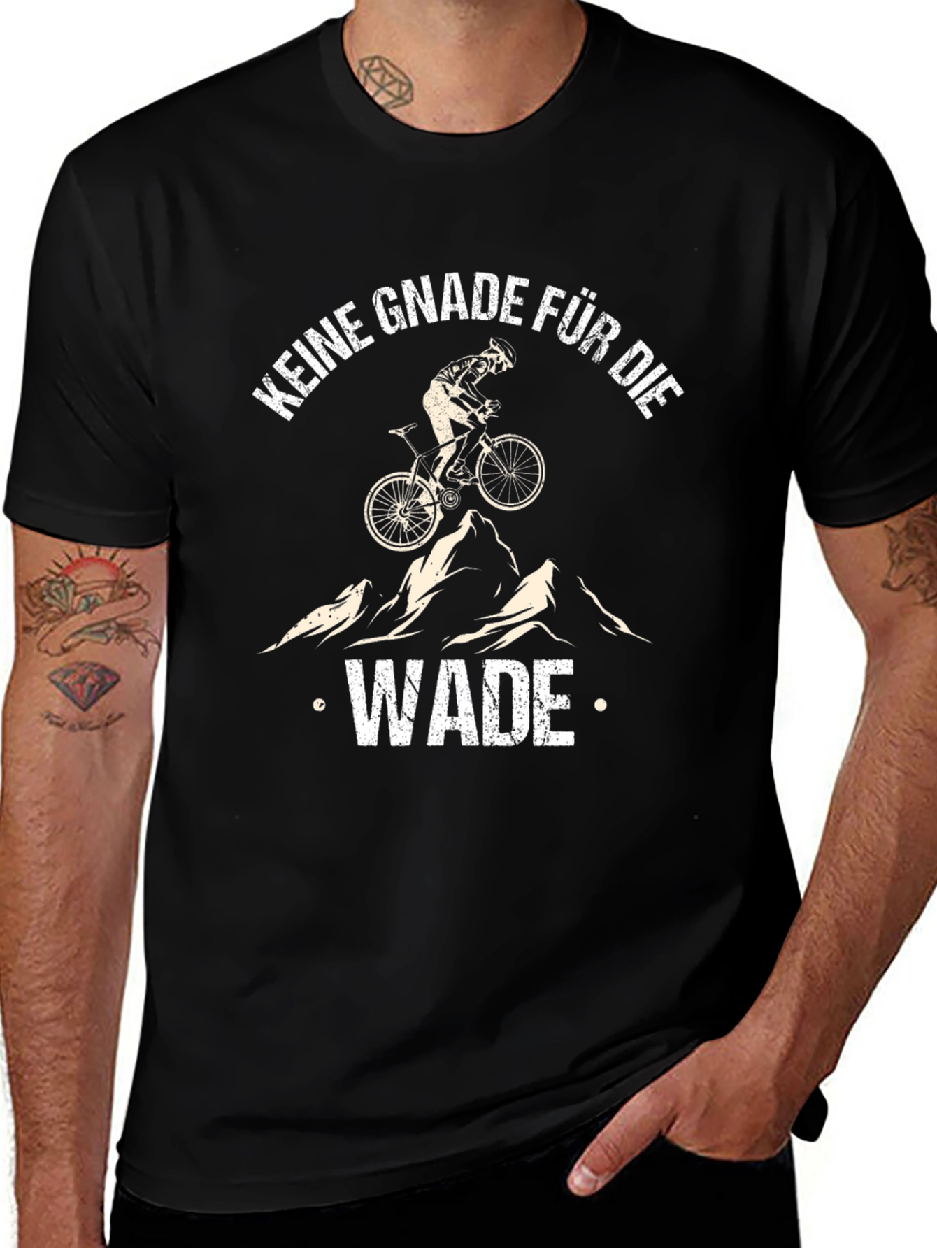 Keine Gnade Fur Die Wade Mountain Bike Graphic Tee