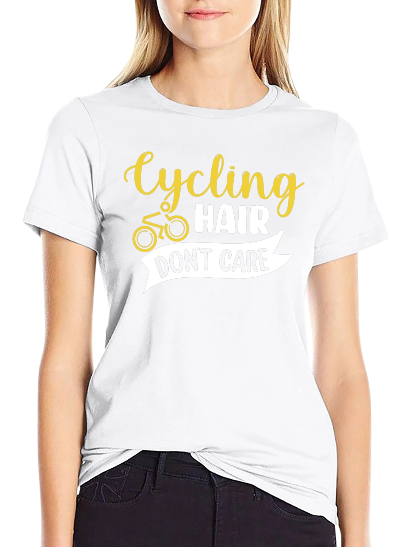 Cycling Hair Dont Care Graphic Tee