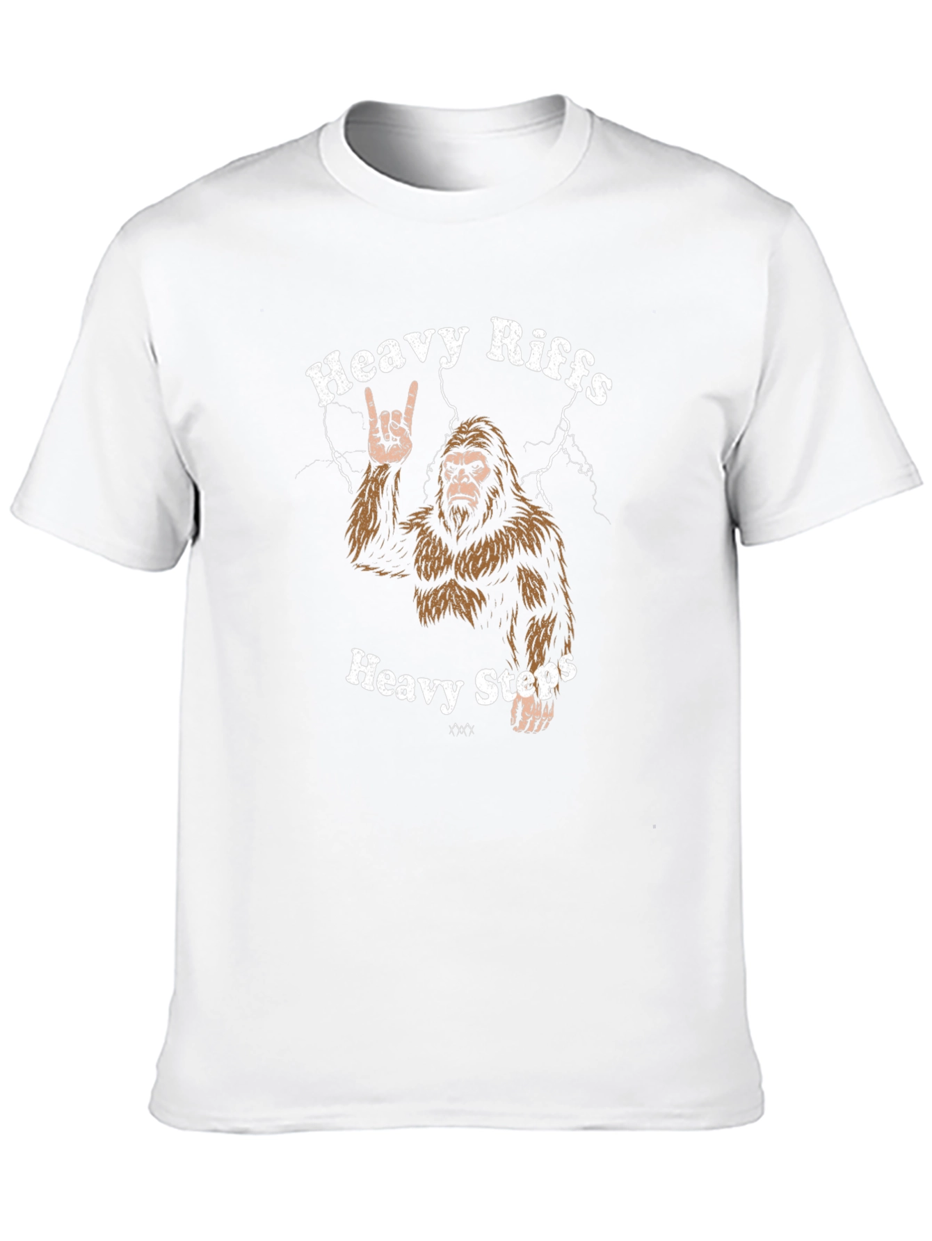 Heavy Riffs Heavy Steps Bigfoot Graphic Tee