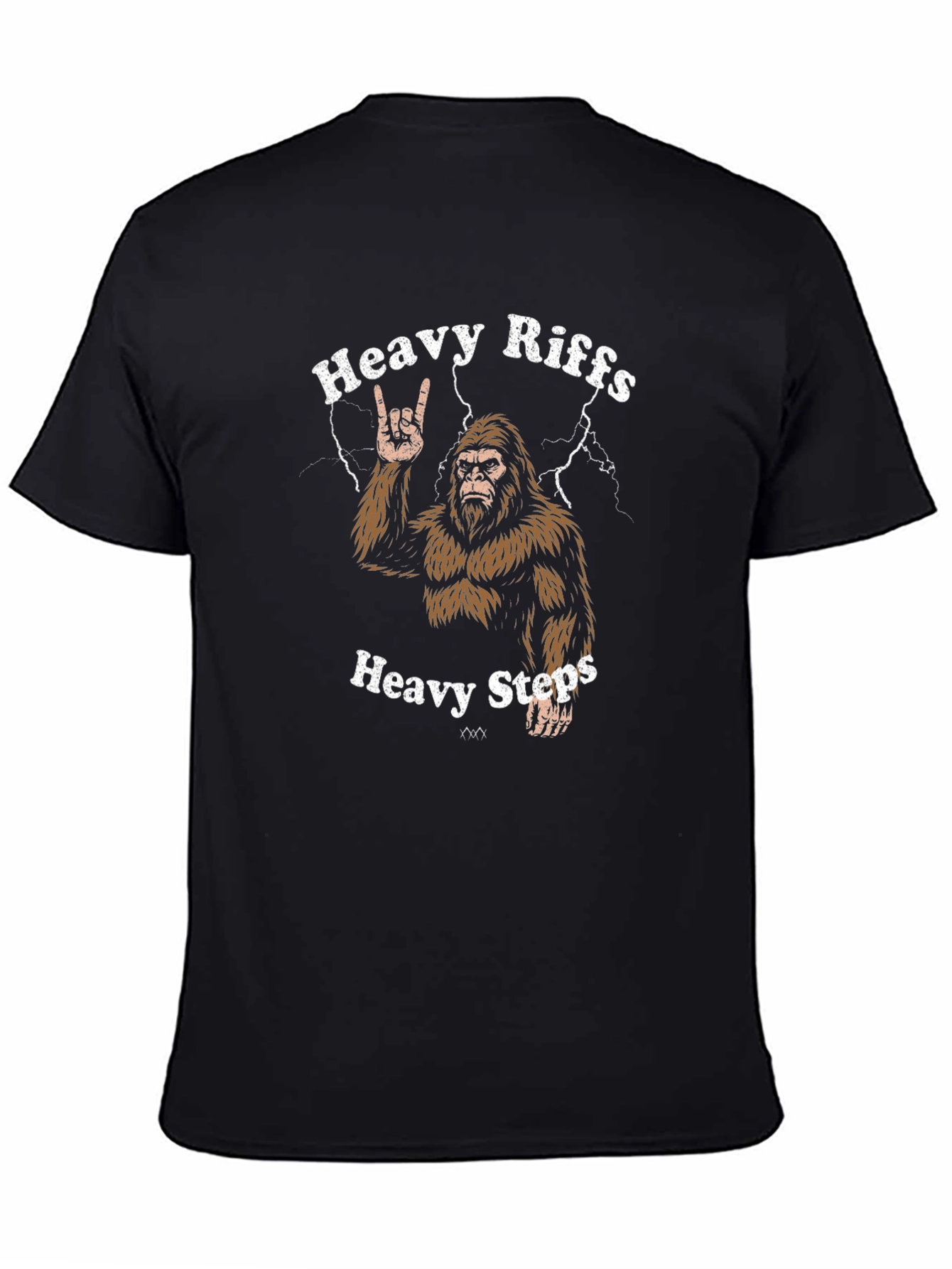 Heavy Riffs Heavy Steps Bigfoot Graphic Tee