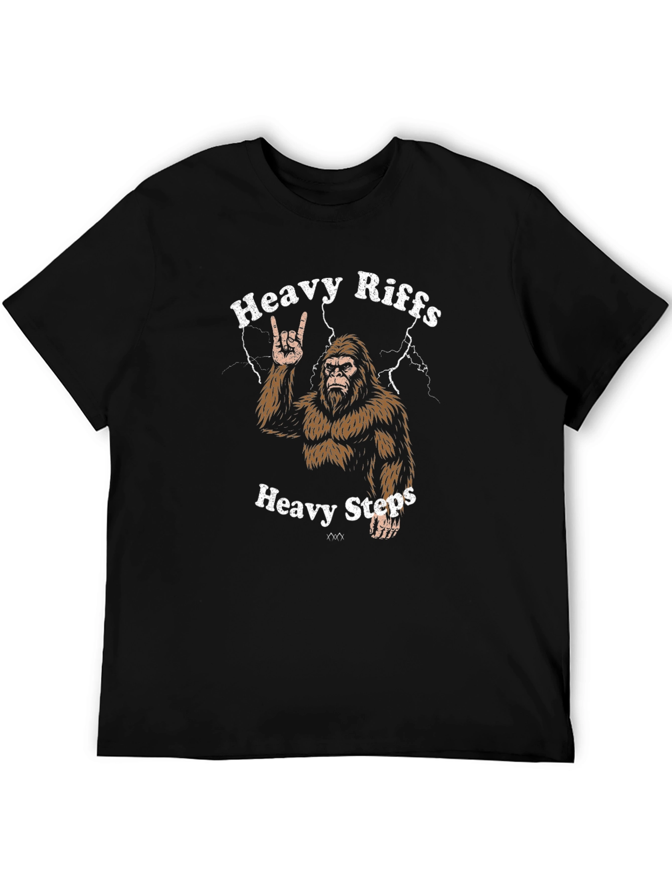 Heavy Riffs Heavy Steps Bigfoot Graphic Tee