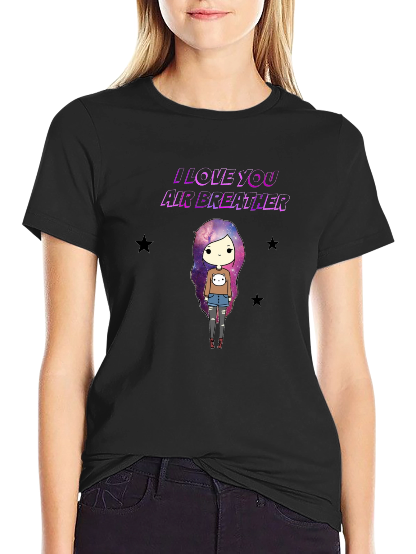 I Love You Air Breather Graphic T-Shirt