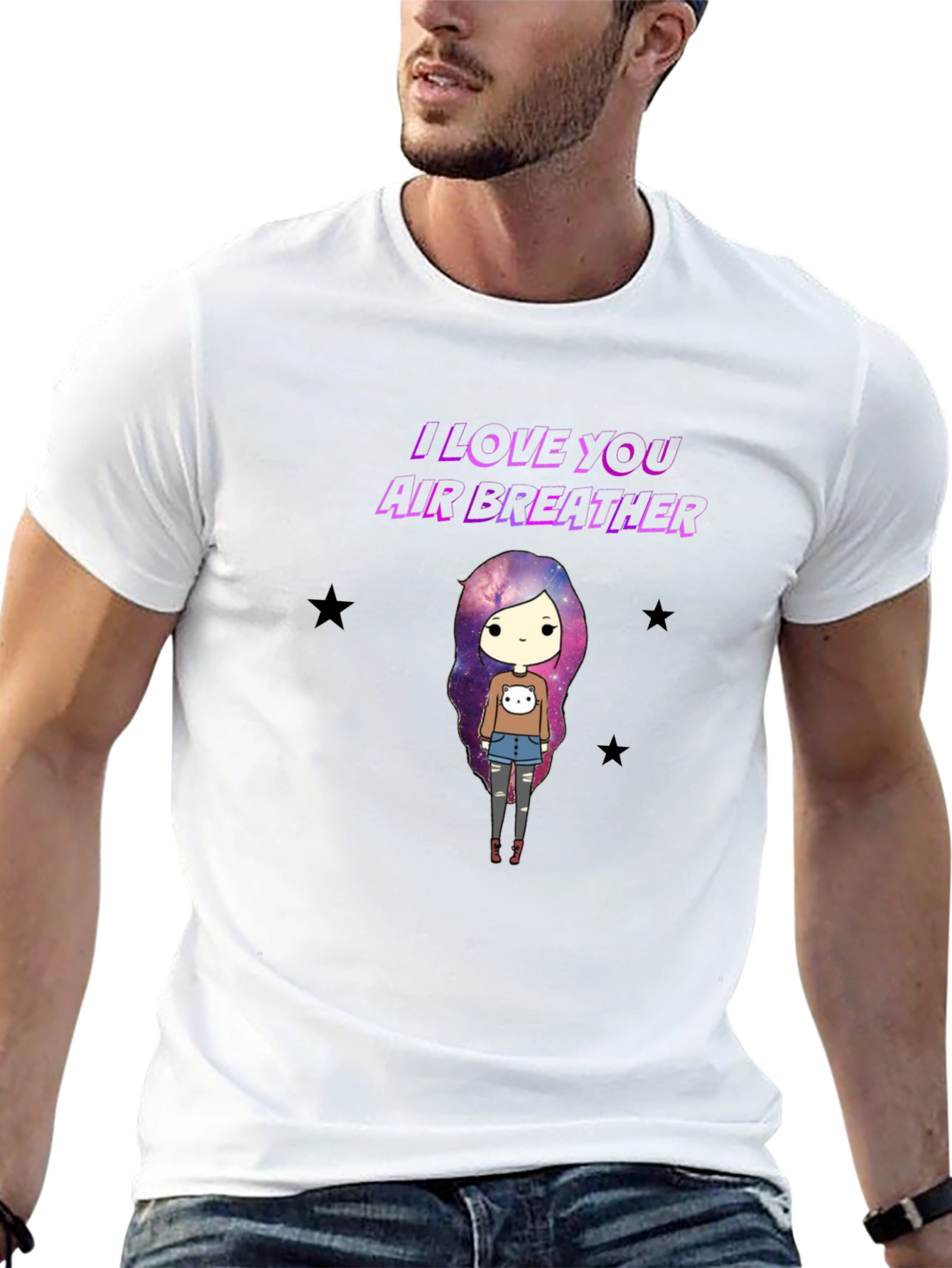 I Love You Air Breather Graphic T-Shirt