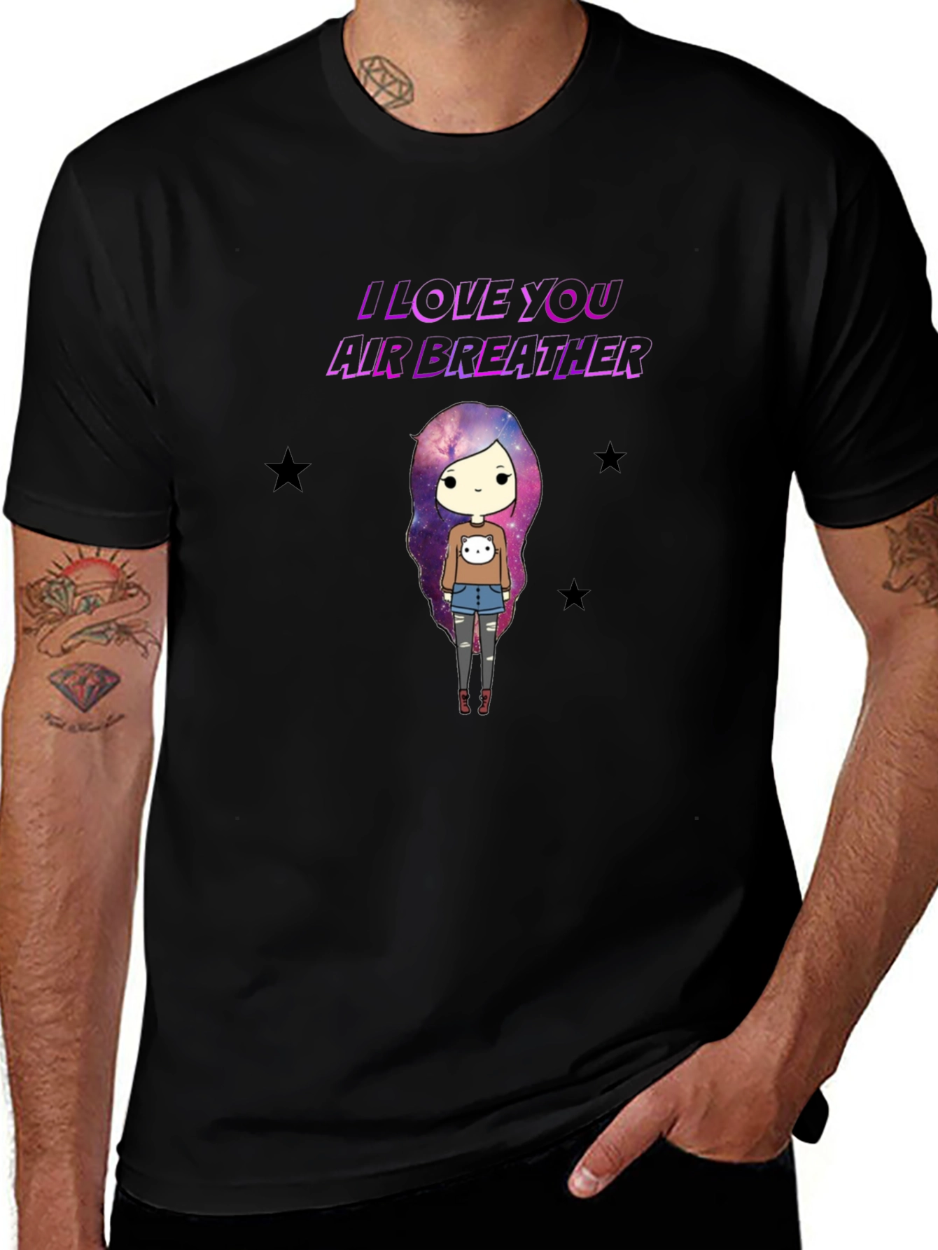 I Love You Air Breather Graphic T-Shirt