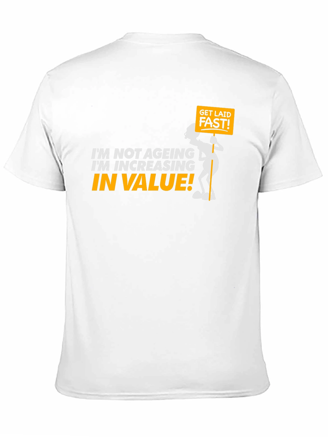 Funny Increasing in Value Black Graphic Tee