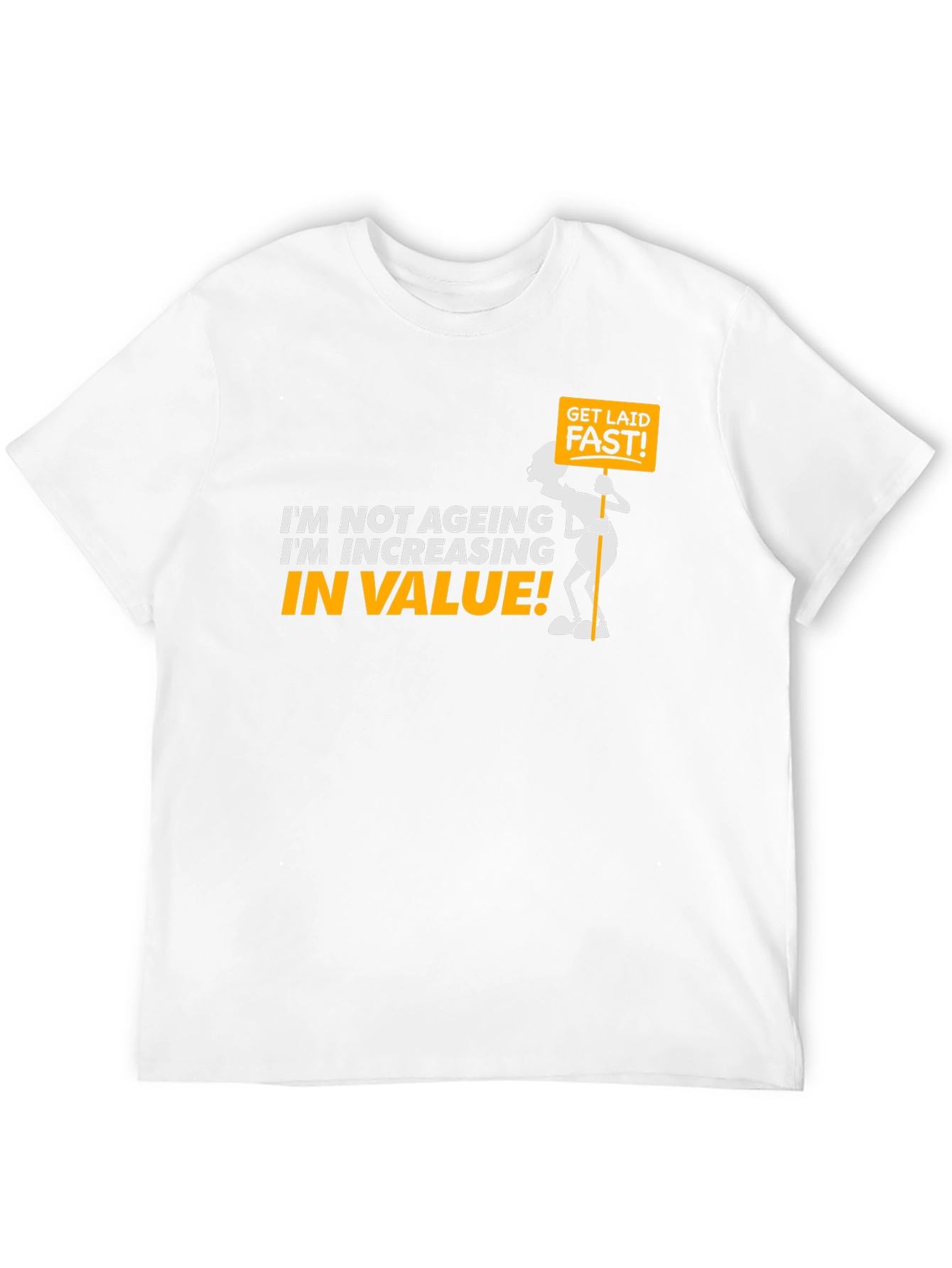Funny Increasing in Value Black Graphic Tee