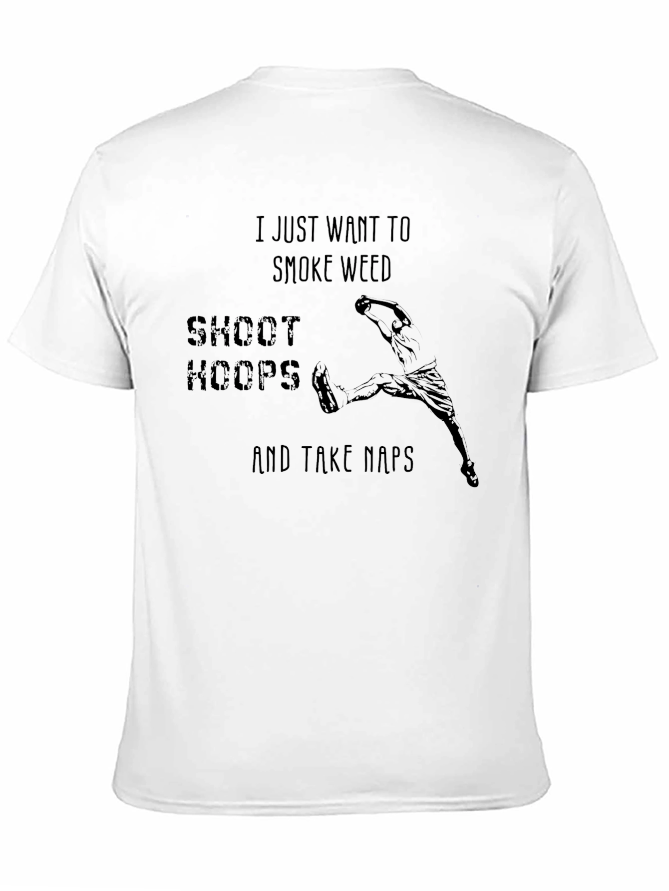 Smoke Weed Shoot Hoops Graphic Tee