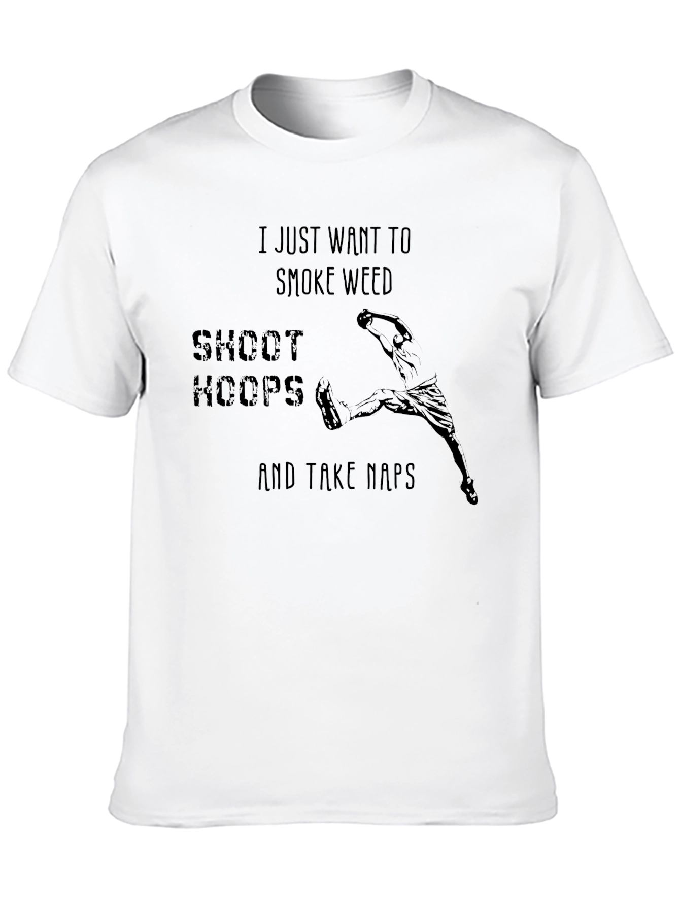 Smoke Weed Shoot Hoops Graphic Tee
