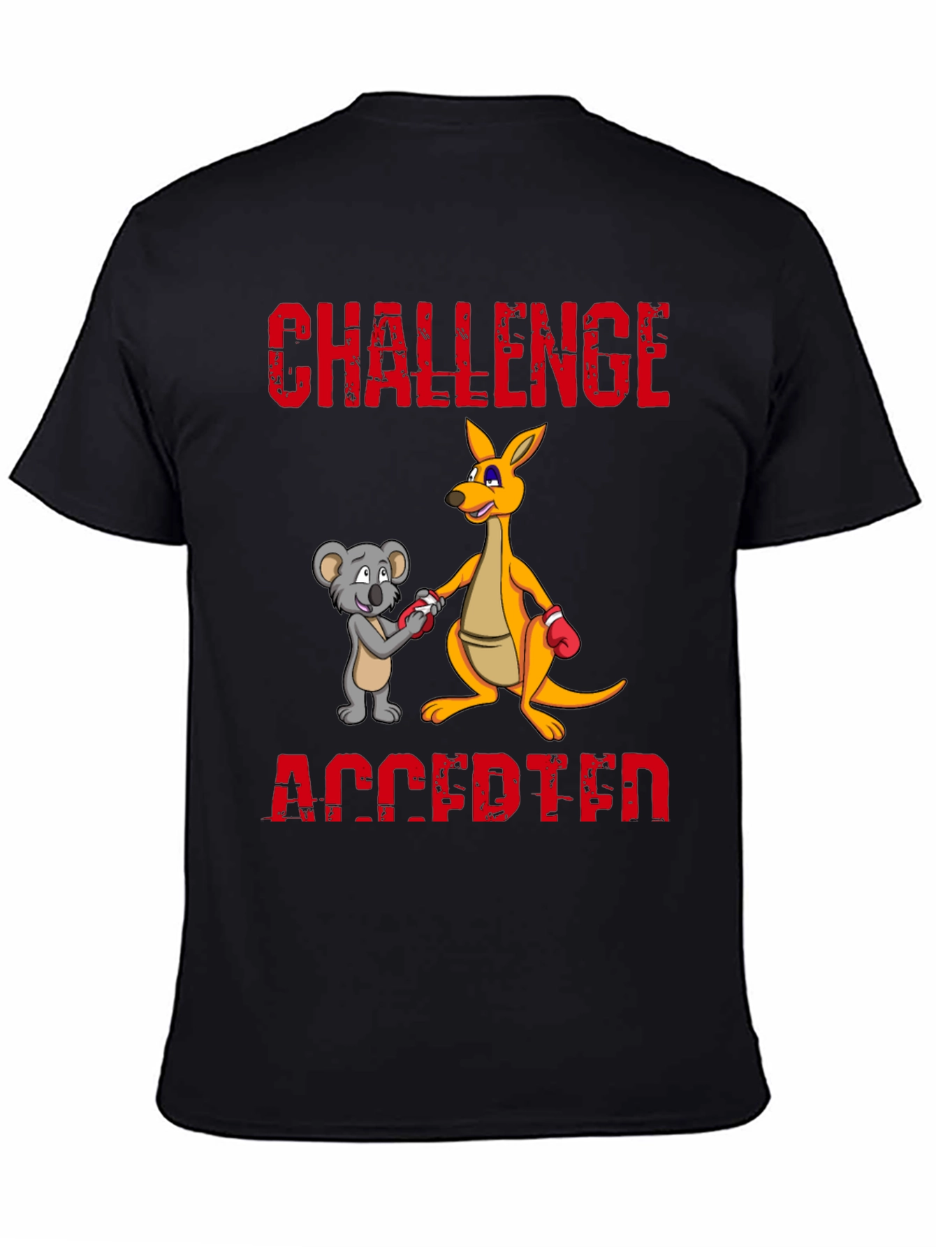 Challenge Accepted T-Shirt Kangaroo vs Koala Boxing