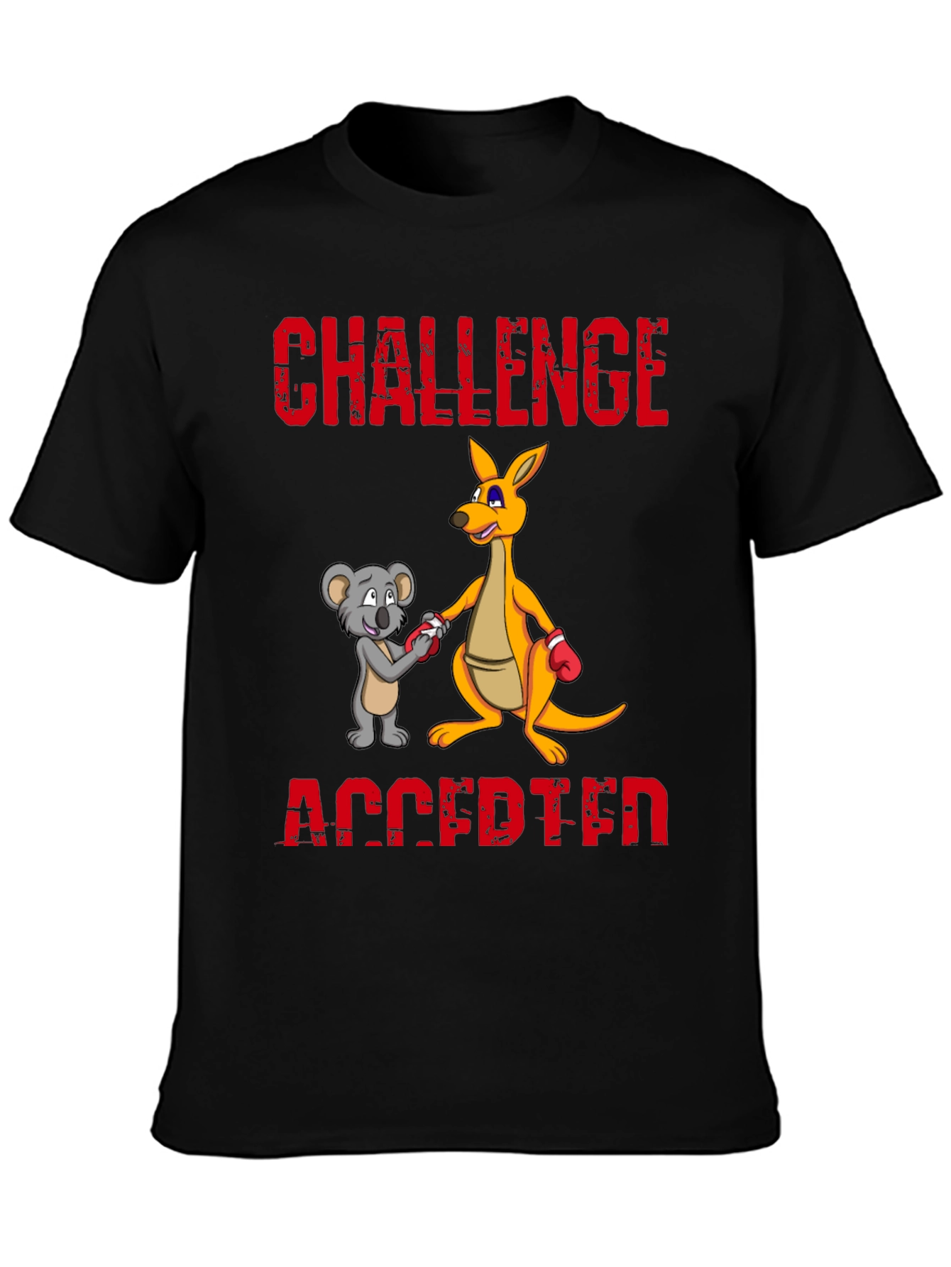Challenge Accepted T-Shirt Kangaroo vs Koala Boxing