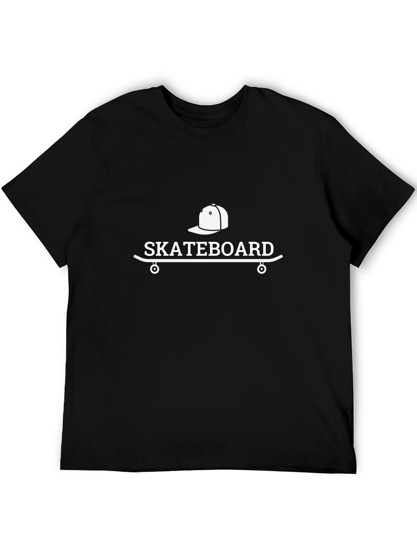Skateboard Graphic Tee - Black