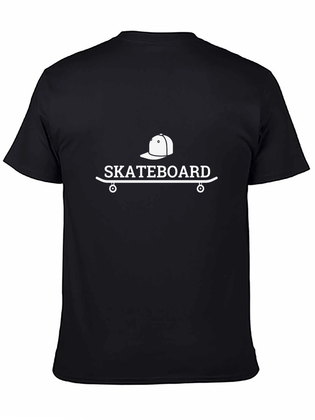 Skateboard Graphic Tee - Black