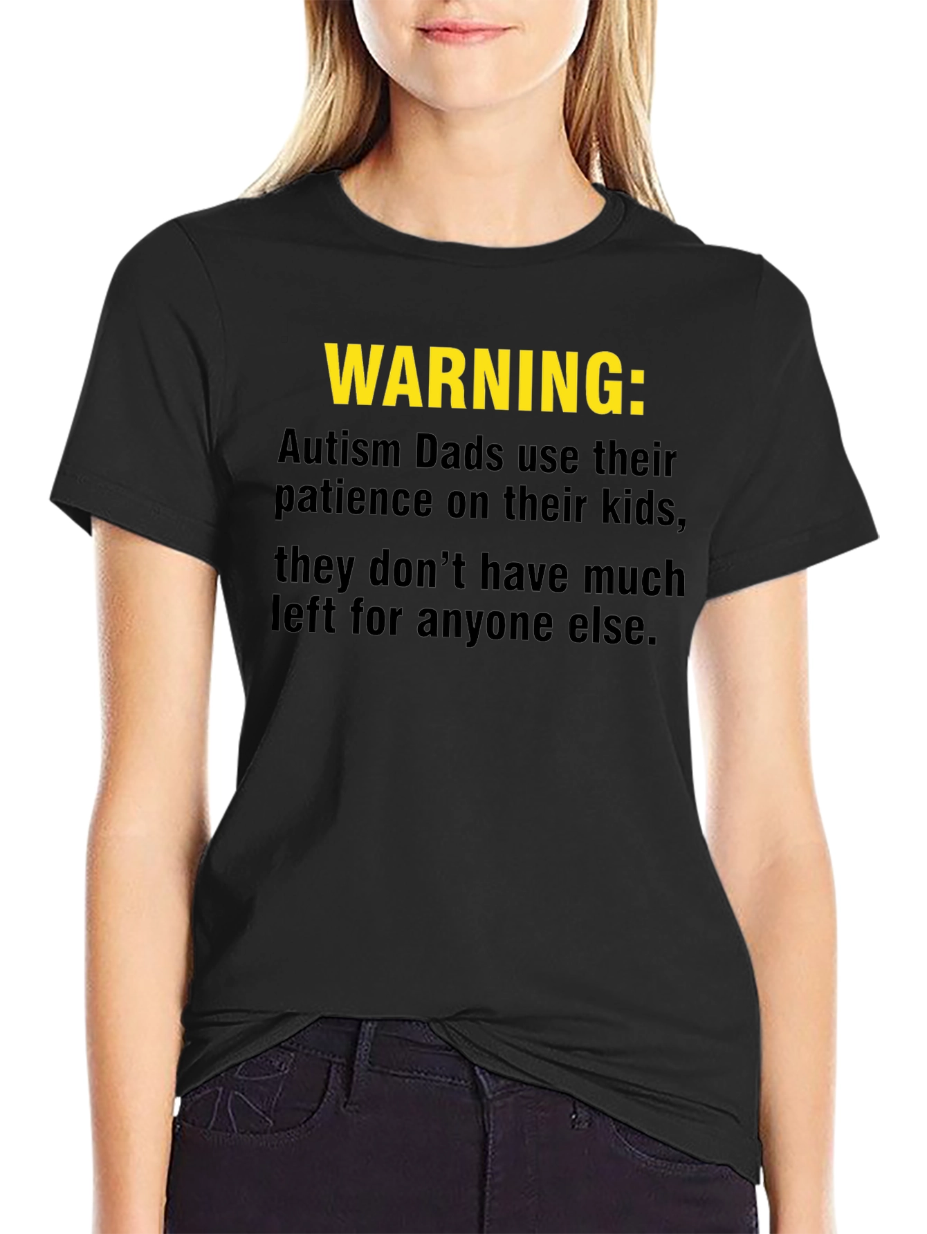 Autism Dad Warning T-Shirt - Patience Depleted