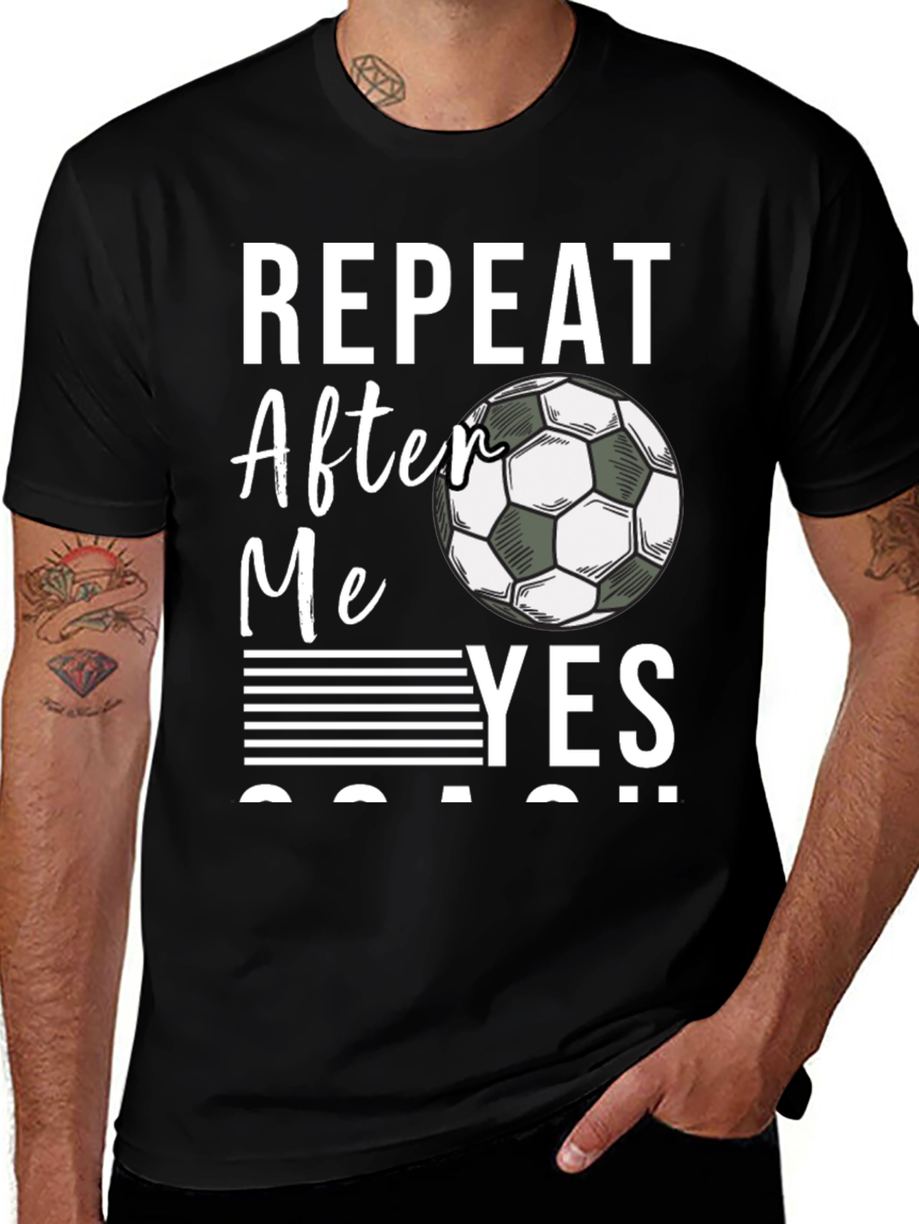 Repeat After Me Yes Coach T-Shirt Soccer Fan Tee