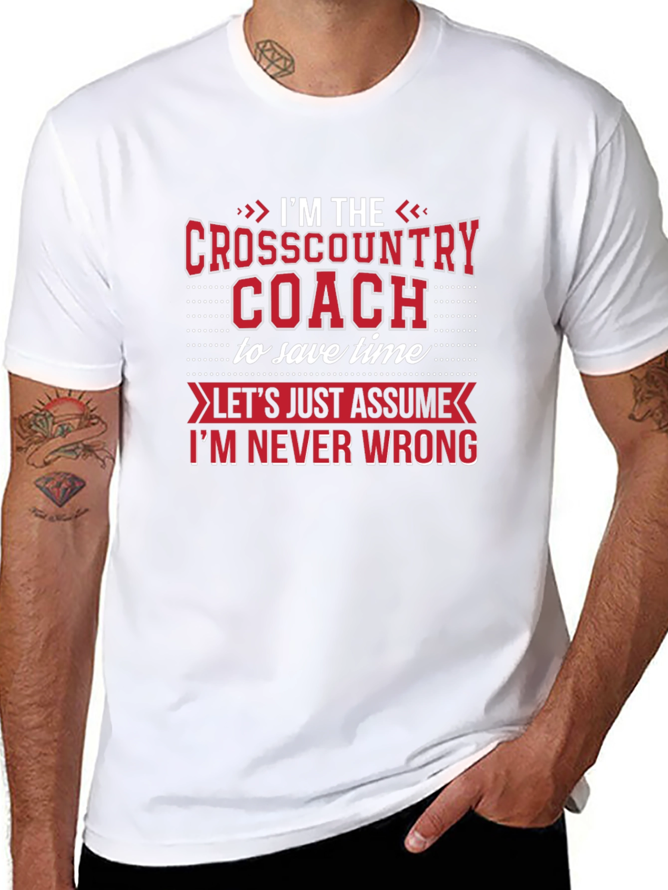 Cross Country Coach T-Shirt - Never Wrong Tee