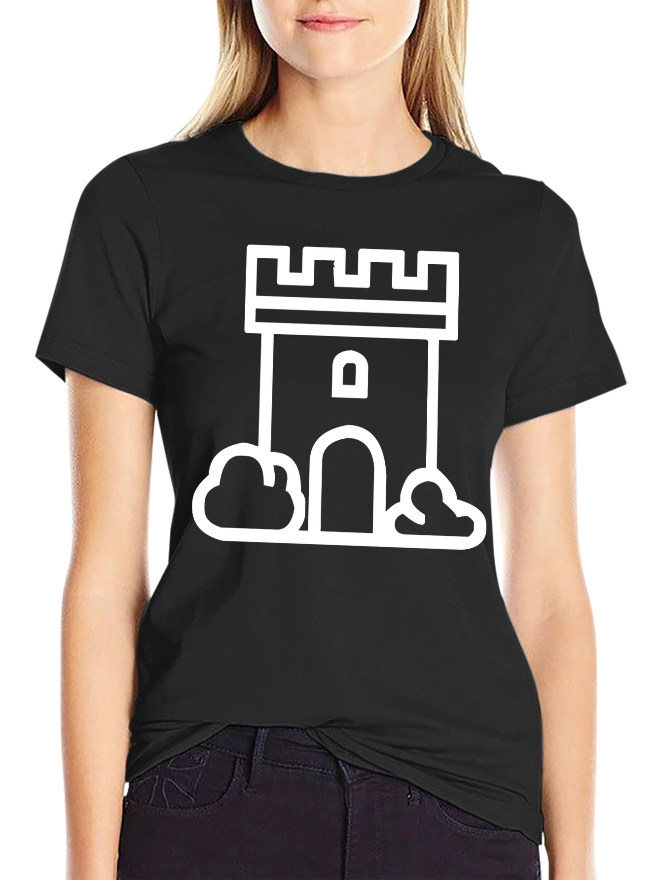 Tower Graphic Black T-Shirt