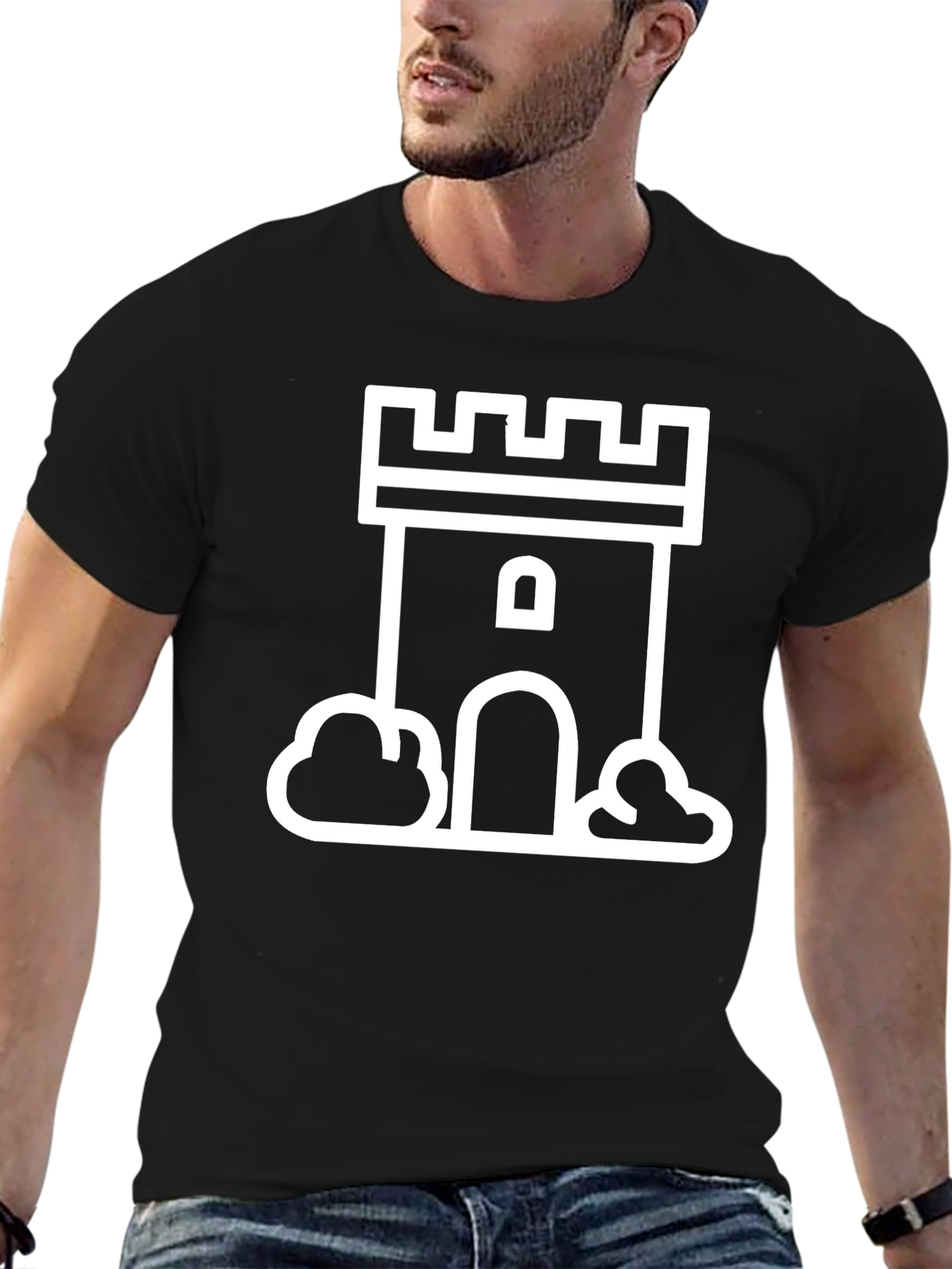 Tower Graphic Black T-Shirt
